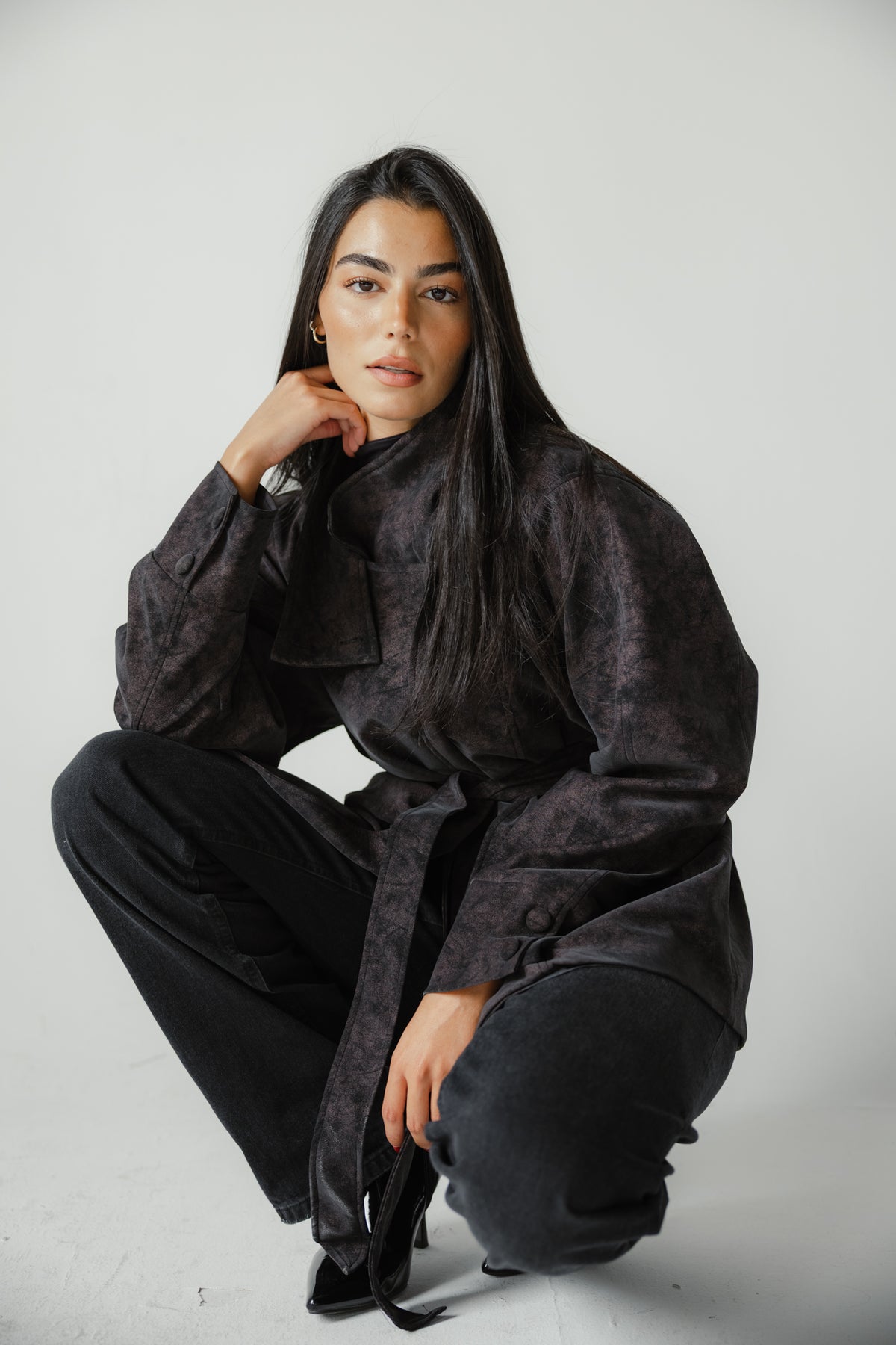 The Underwood Leather Jacket in Plum