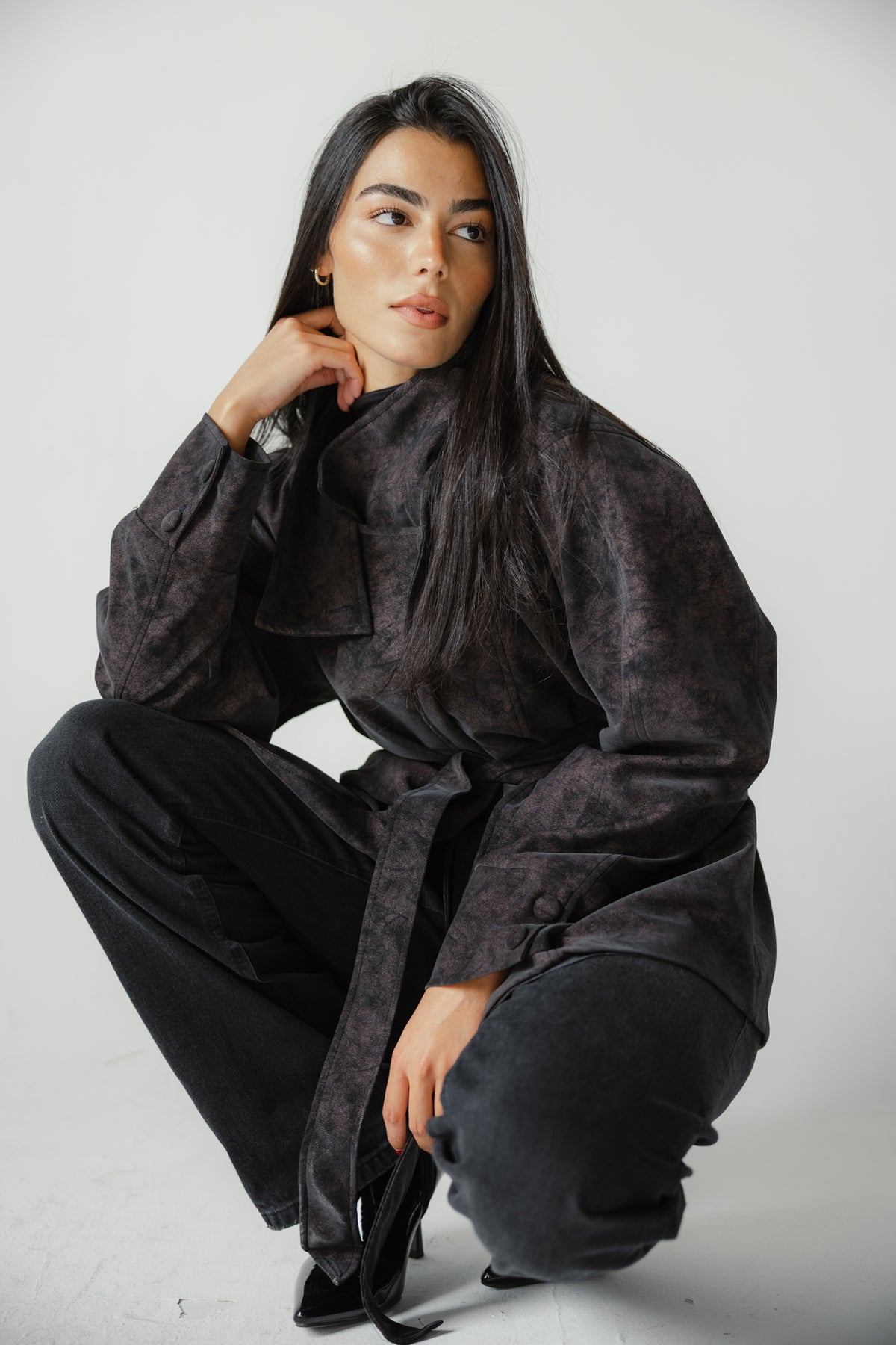 The Underwood Leather Jacket in Plum
