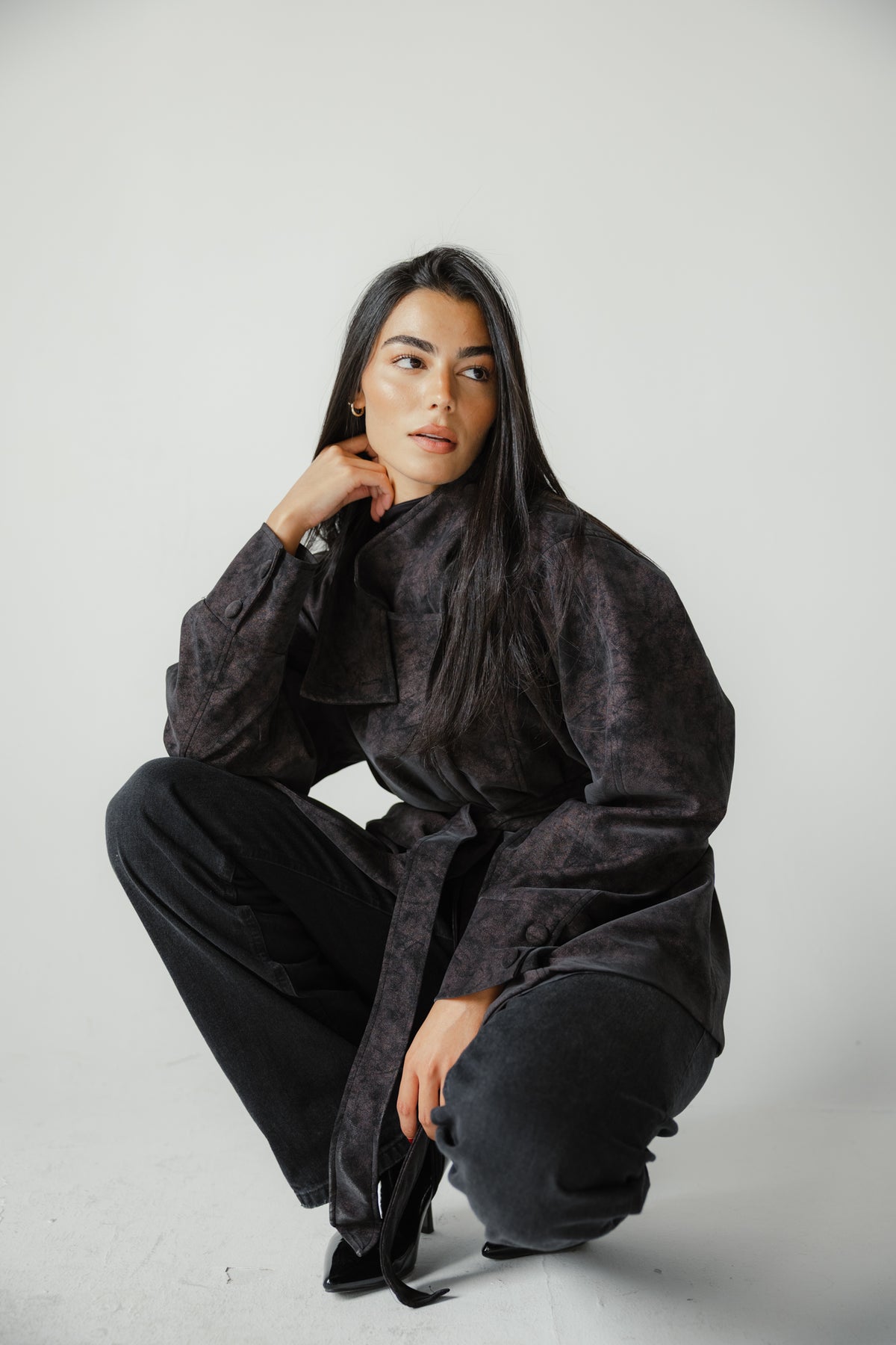 The Underwood Leather Jacket in Plum