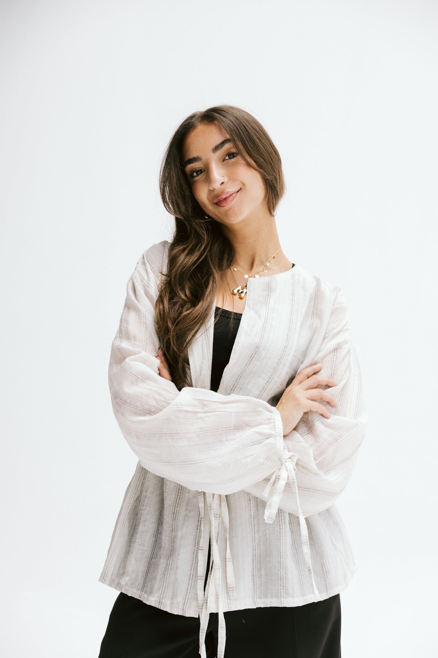 Marée blouse in Chalk white