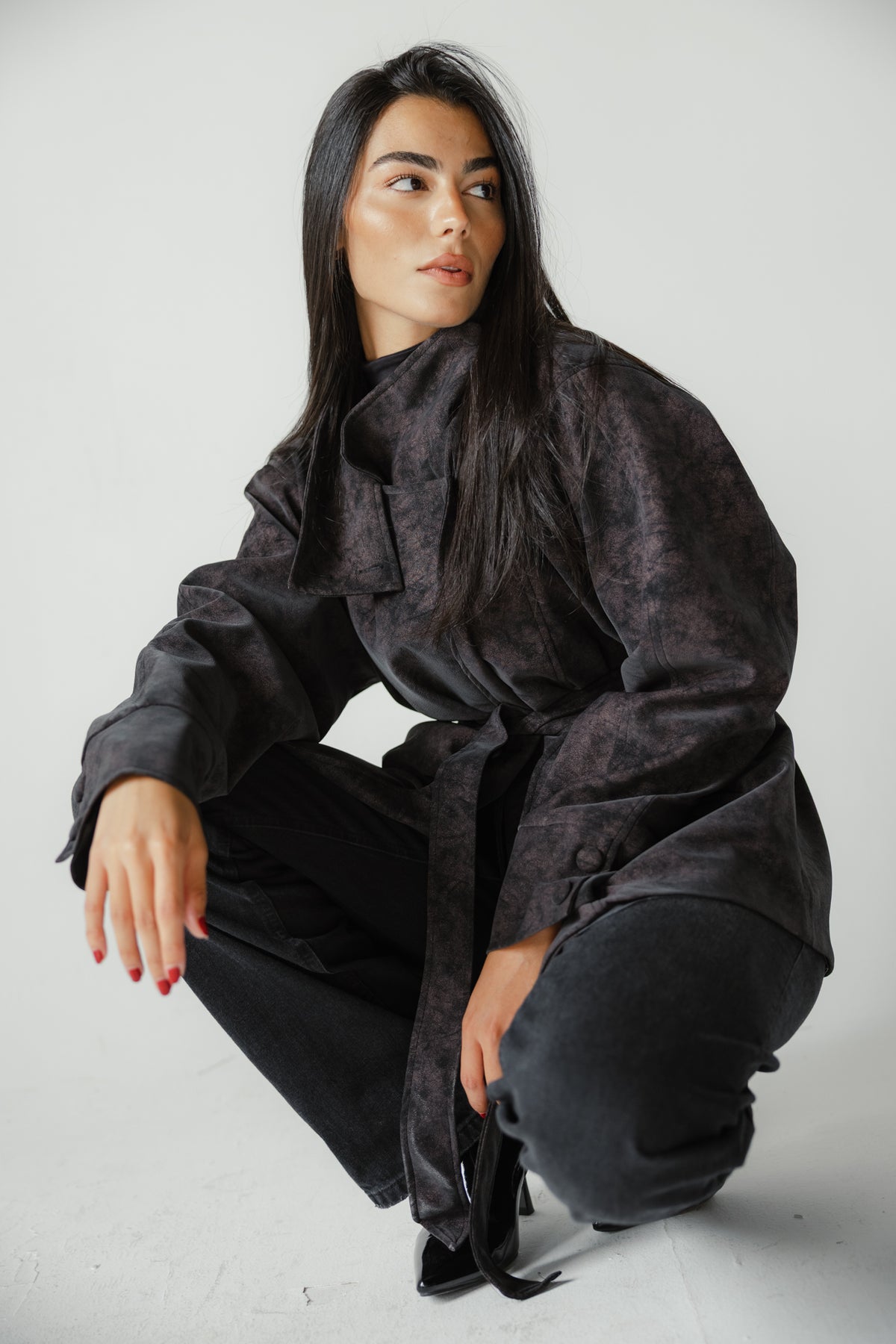 The Underwood Leather Jacket in Plum