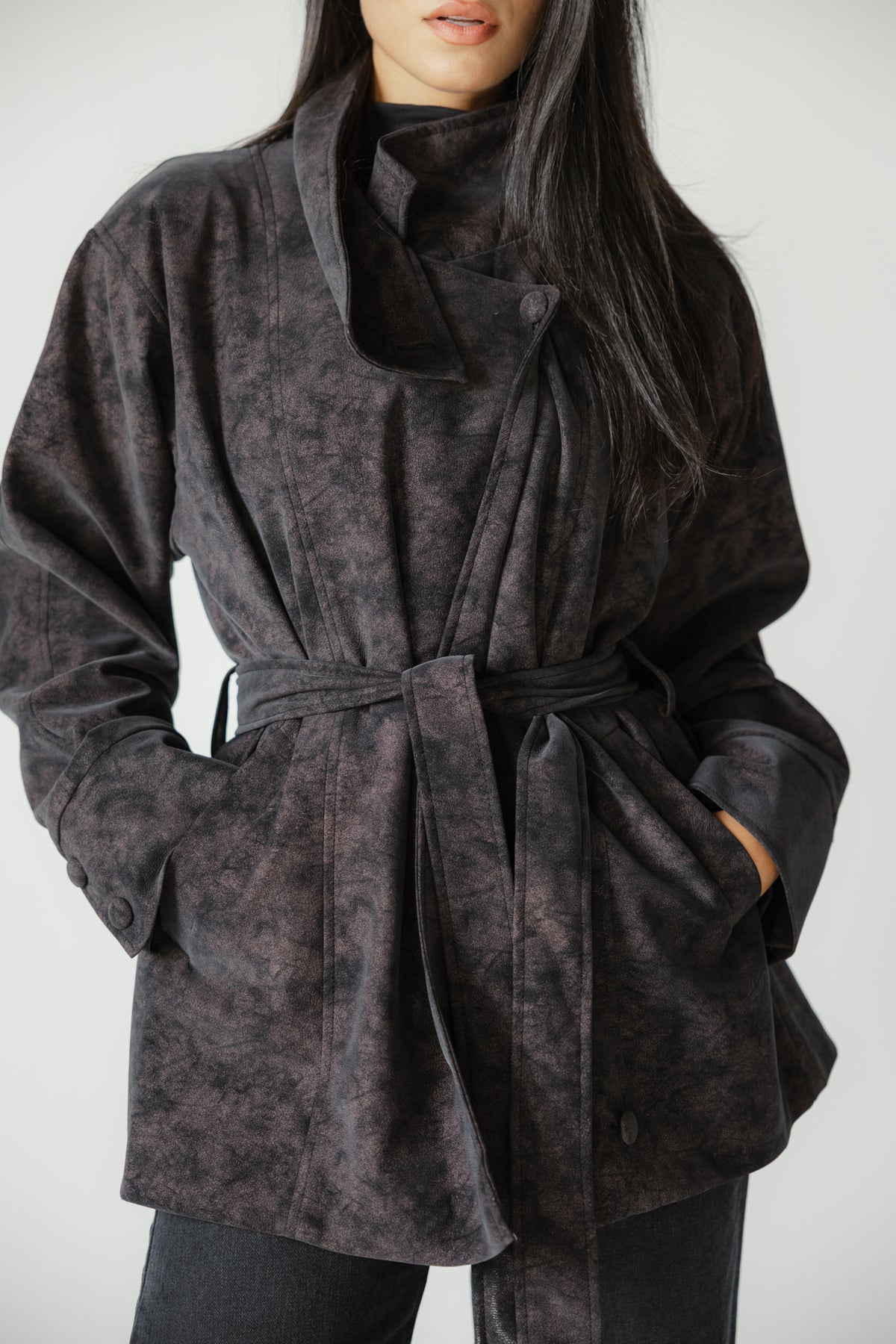 The Underwood Leather Jacket in Plum