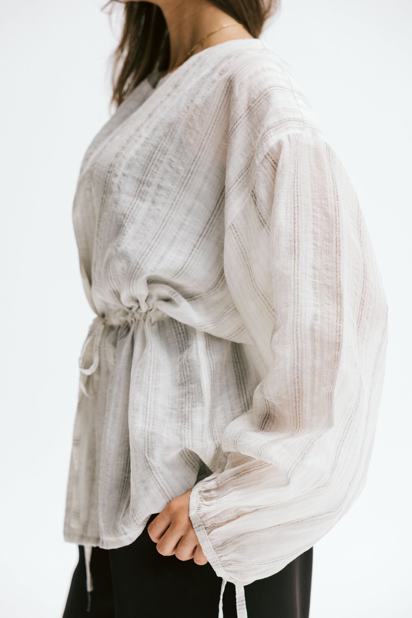 Marée blouse in Chalk white