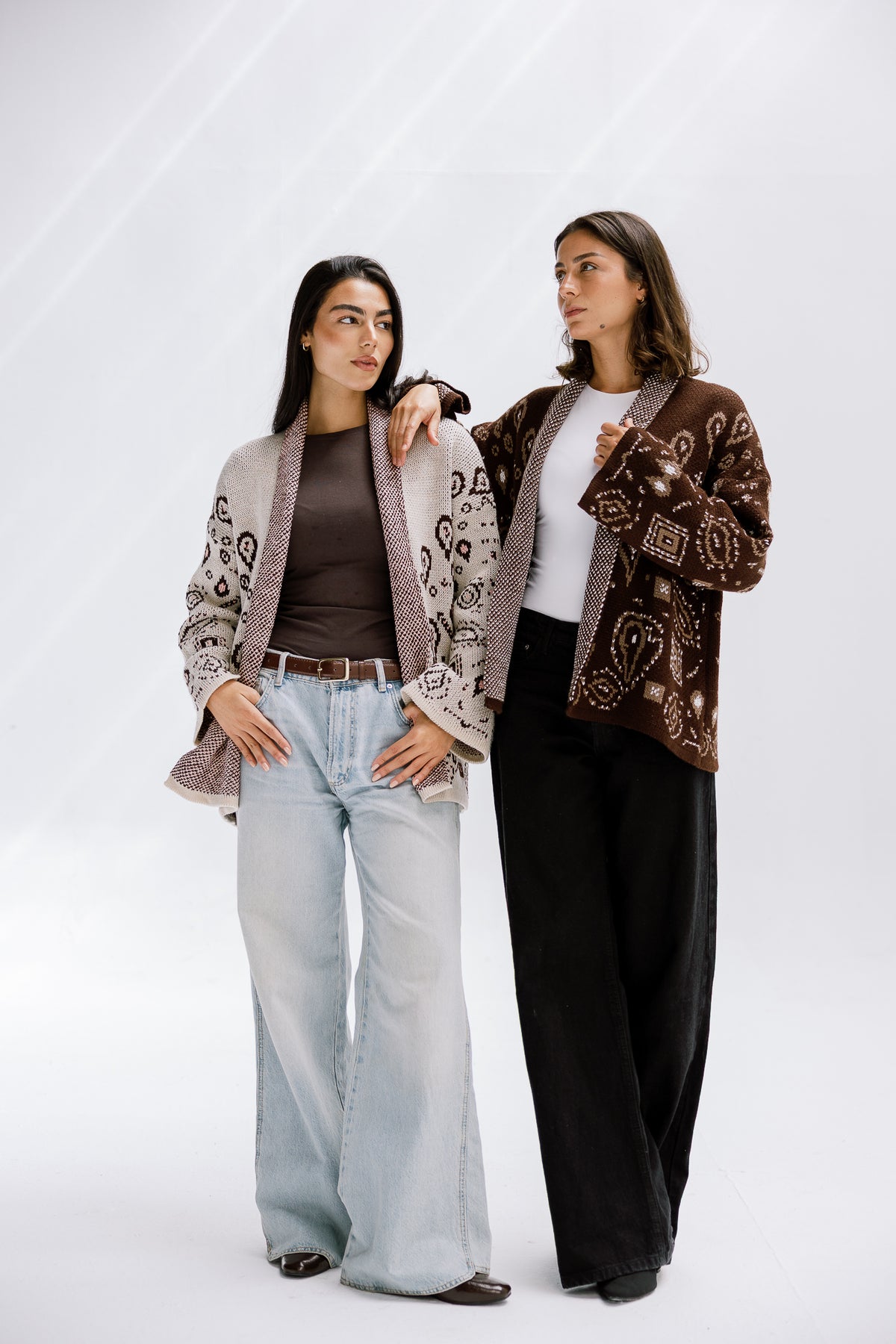 Rustle Knit Cardigan in Sand