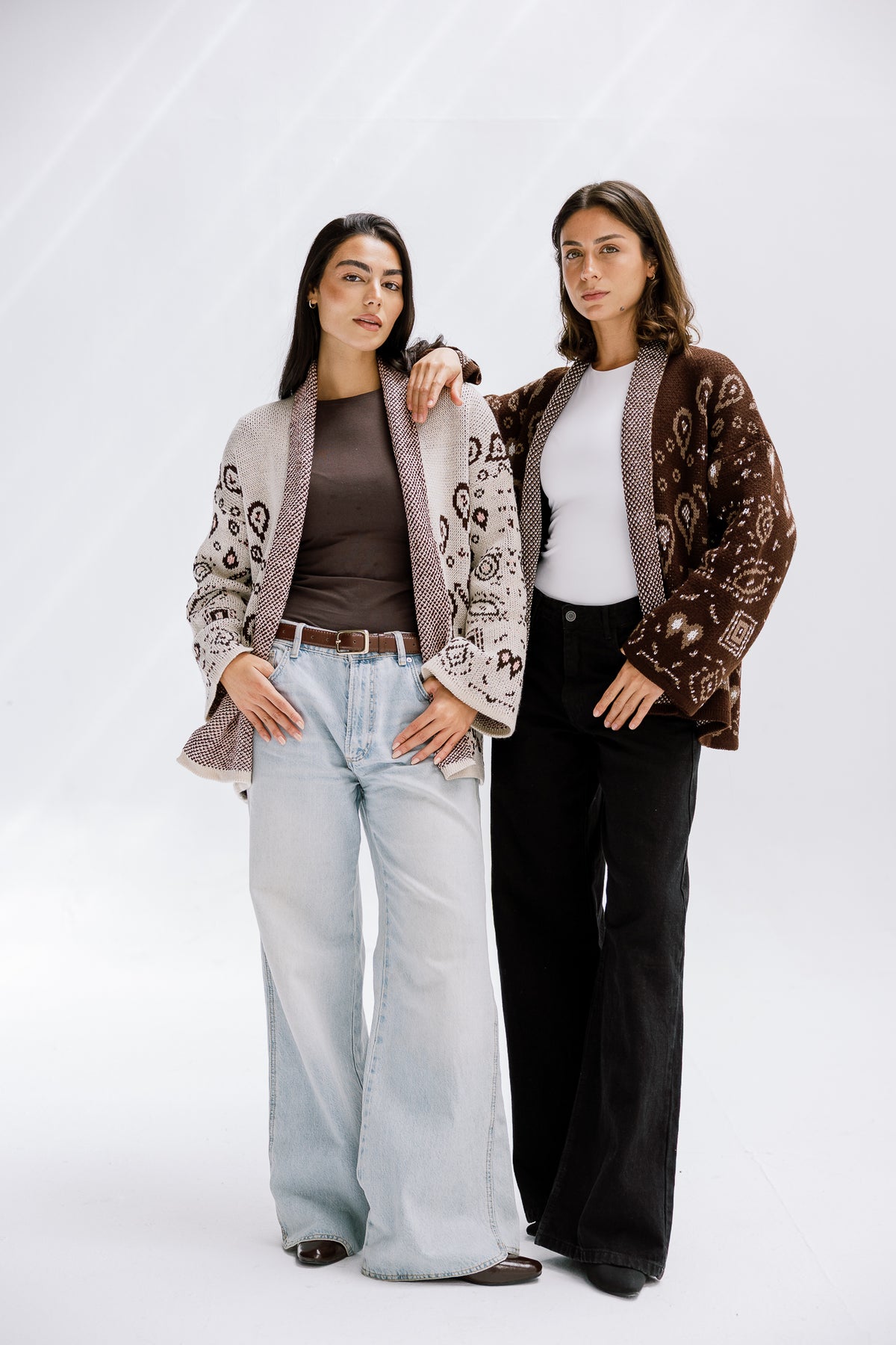 Rustle Knit Cardigan in Sand