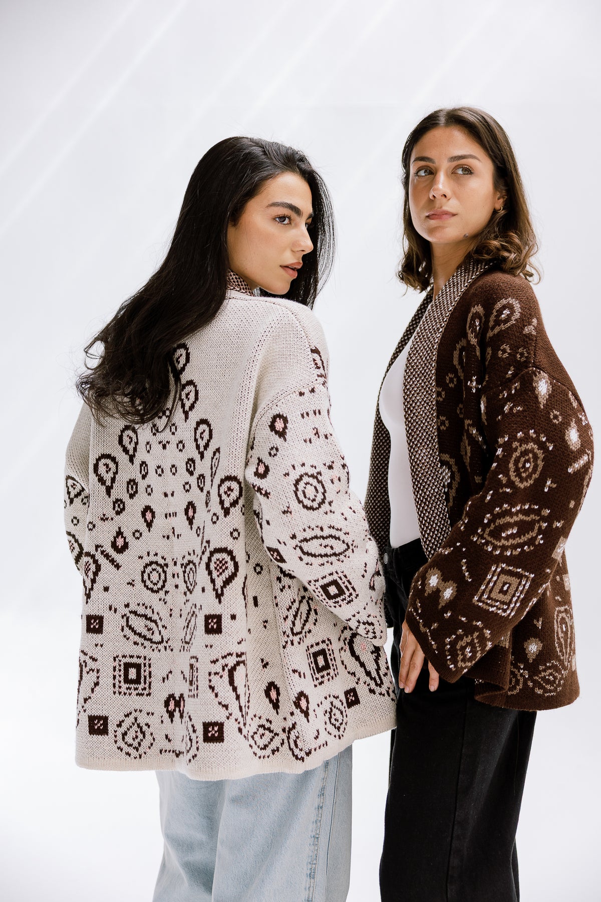 Rustle Knit Cardigan in Sand