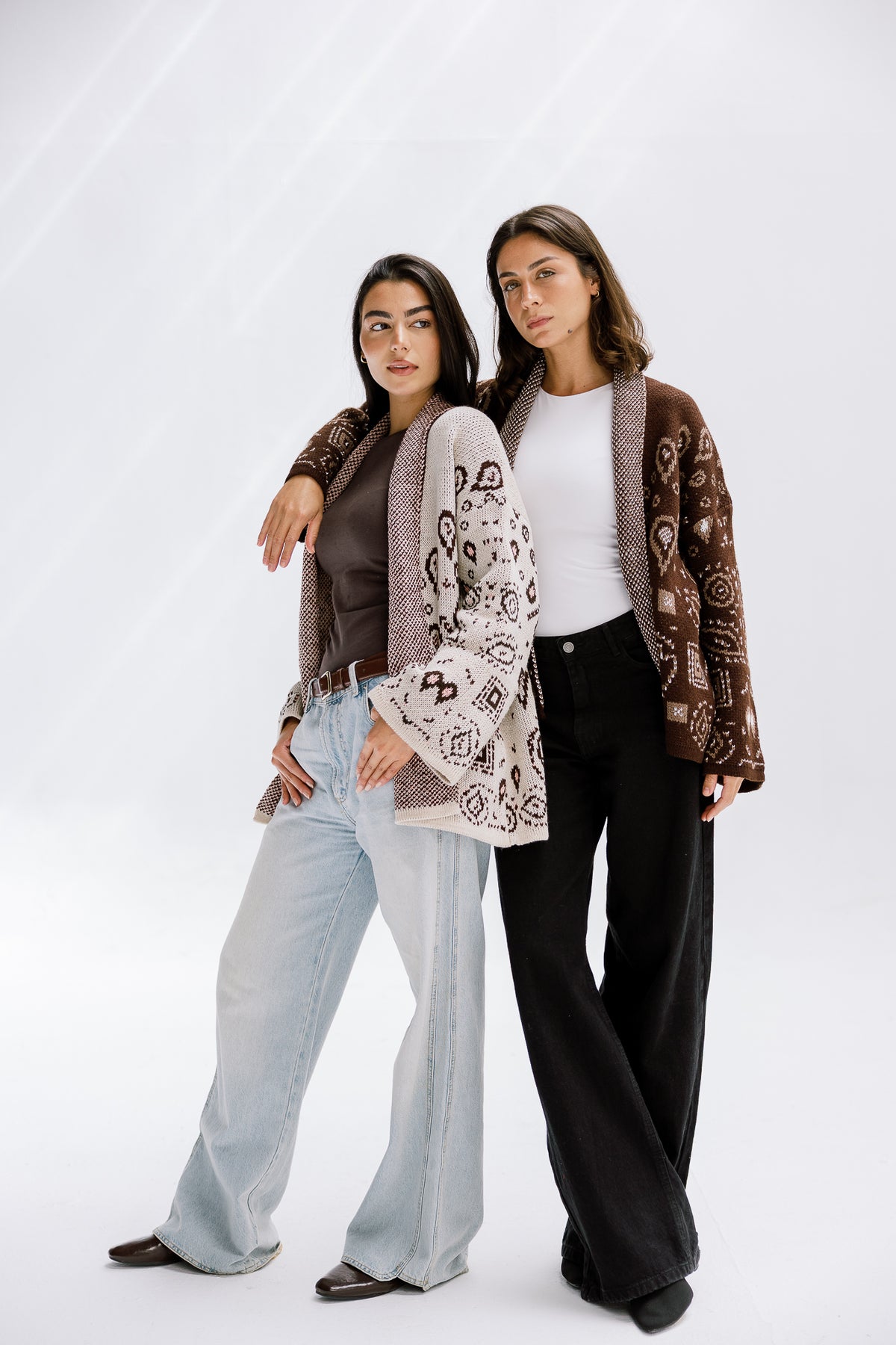 Rustle Knit Cardigan in Sand