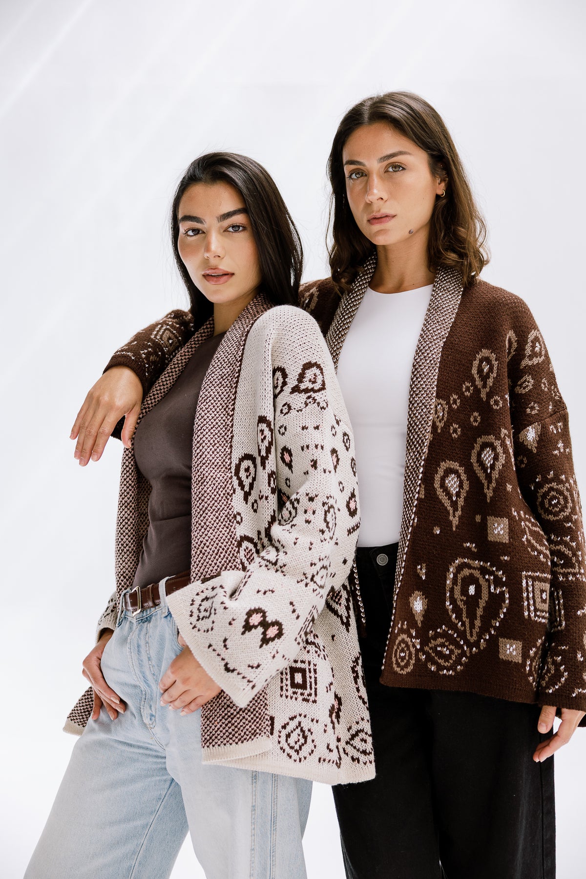 Rustle Knit Cardigan in Sand