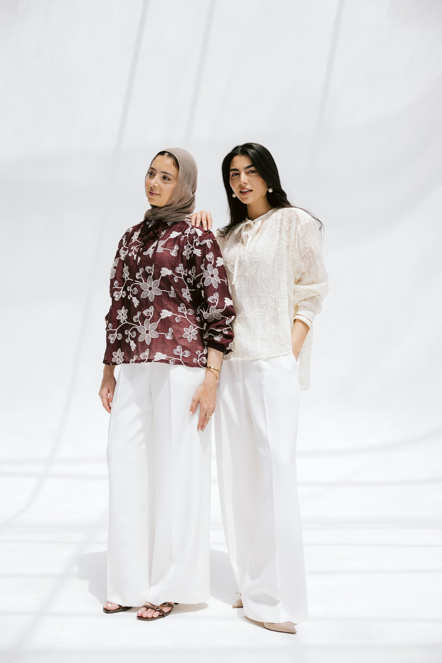Fleurine Blouse in Maroon