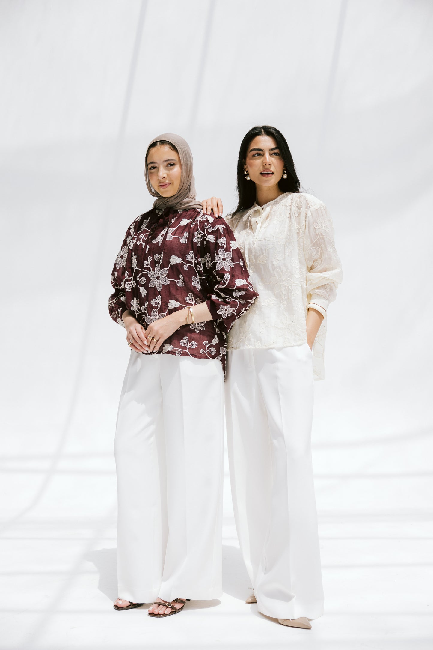 Fleurine Blouse in Maroon