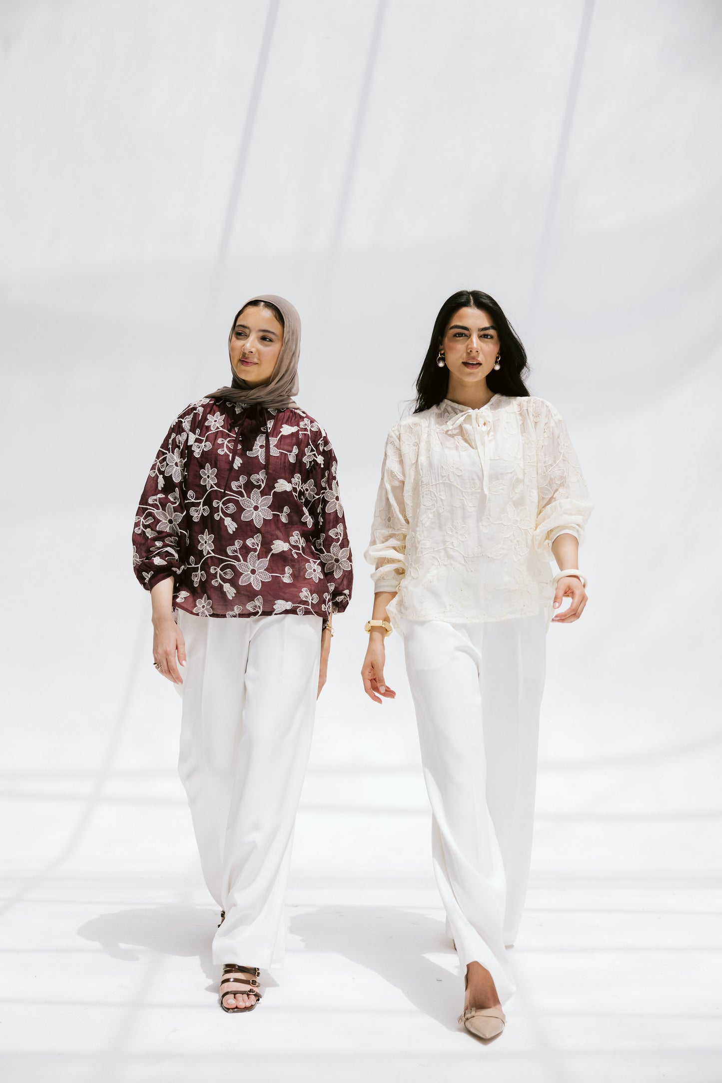 Fleurine Blouse in Maroon
