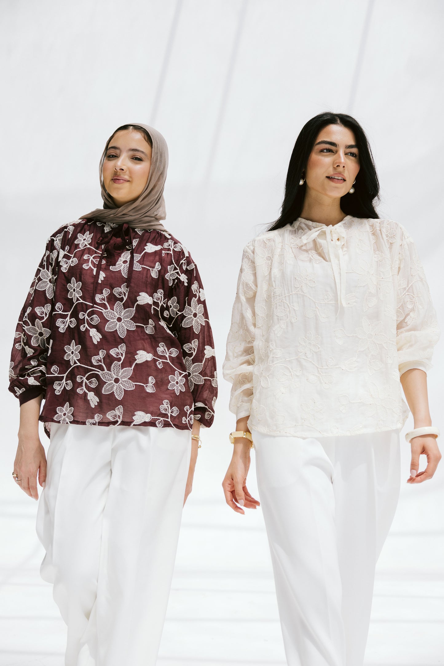 Fleurine Blouse in Ivory