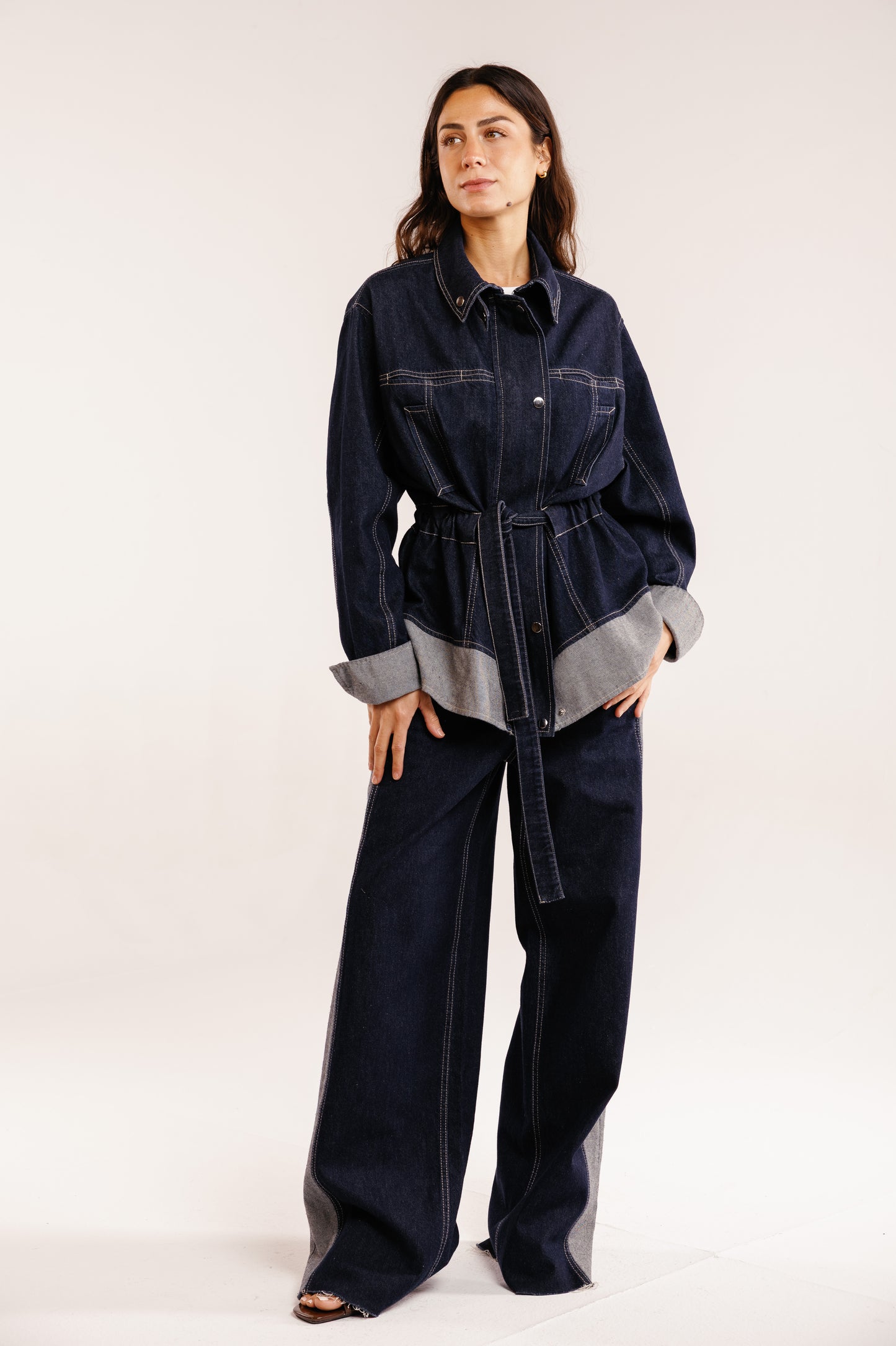 The Tow-Tone Denim Set