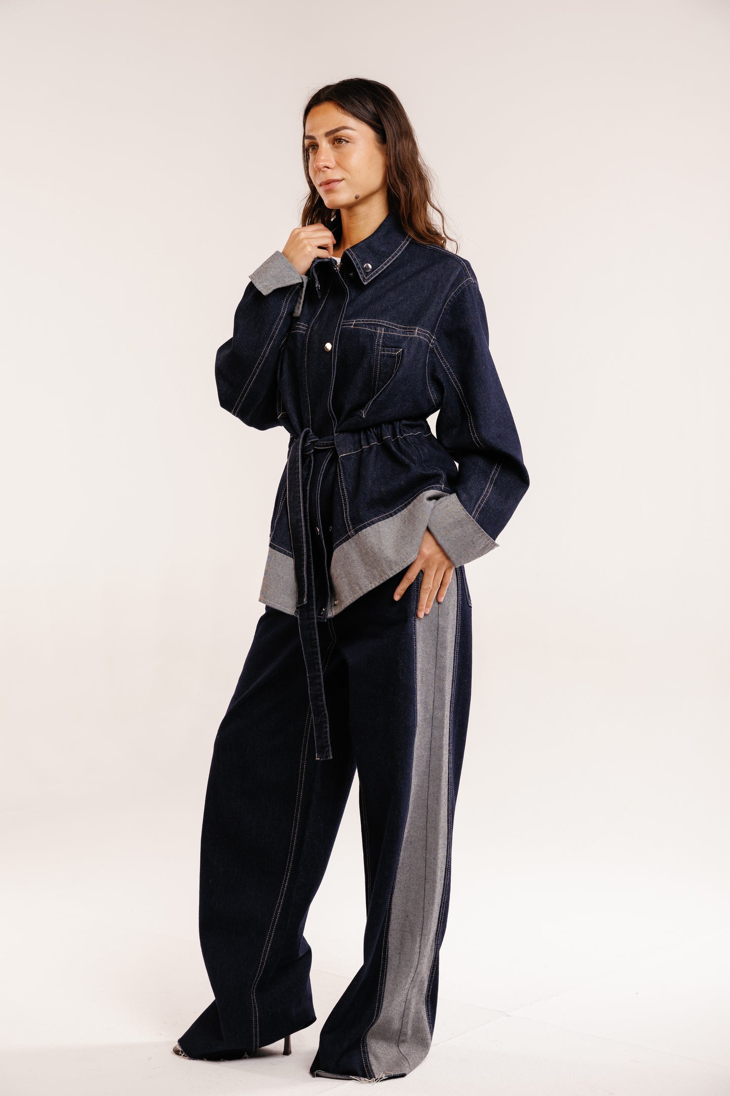The Tow-Tone Denim Set