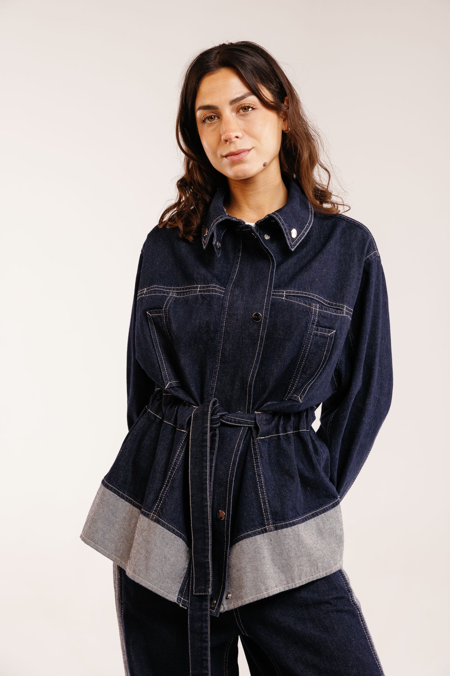 The Tow-Tone Denim Set