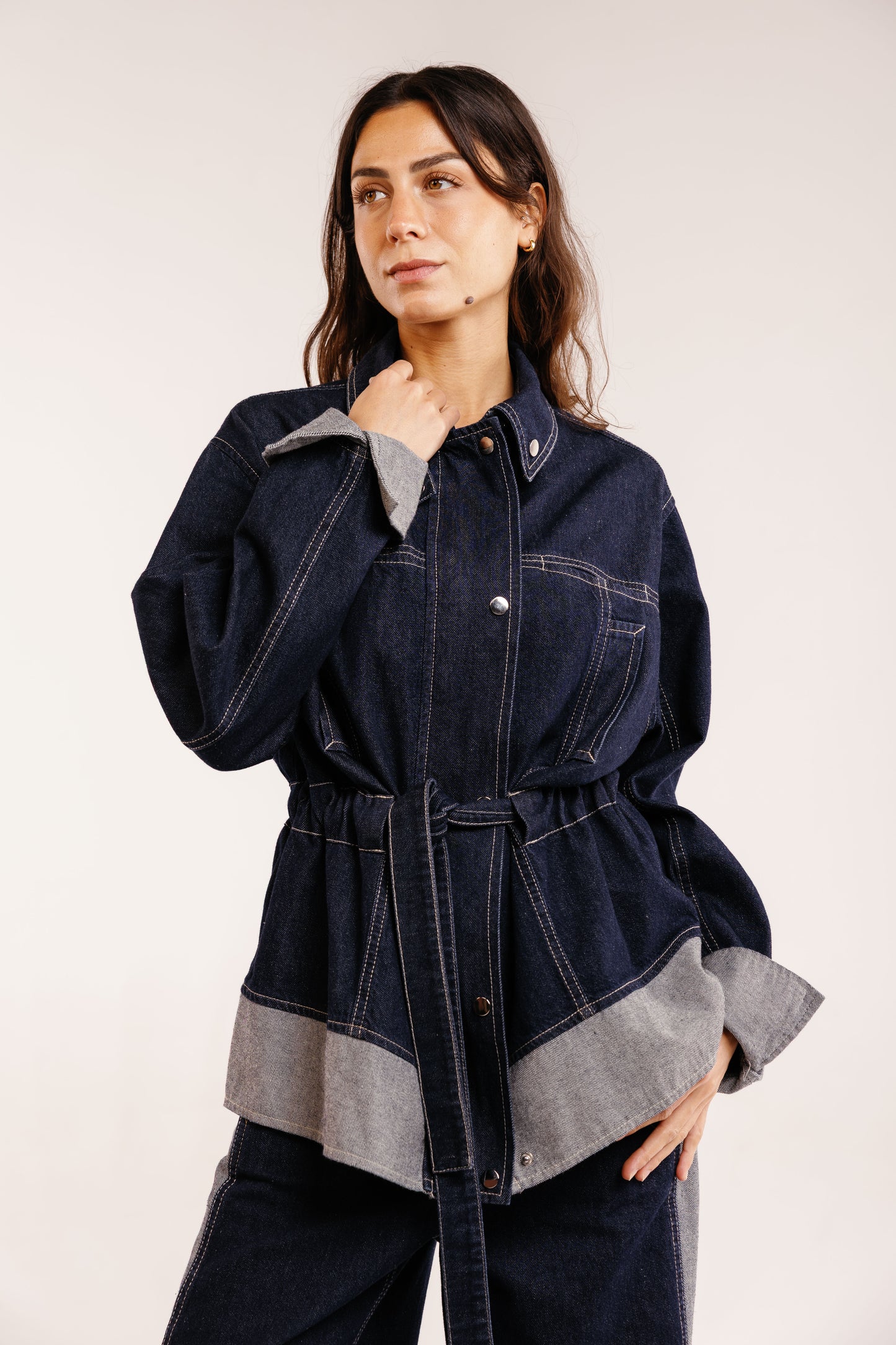 The Tow-Tone Denim Set