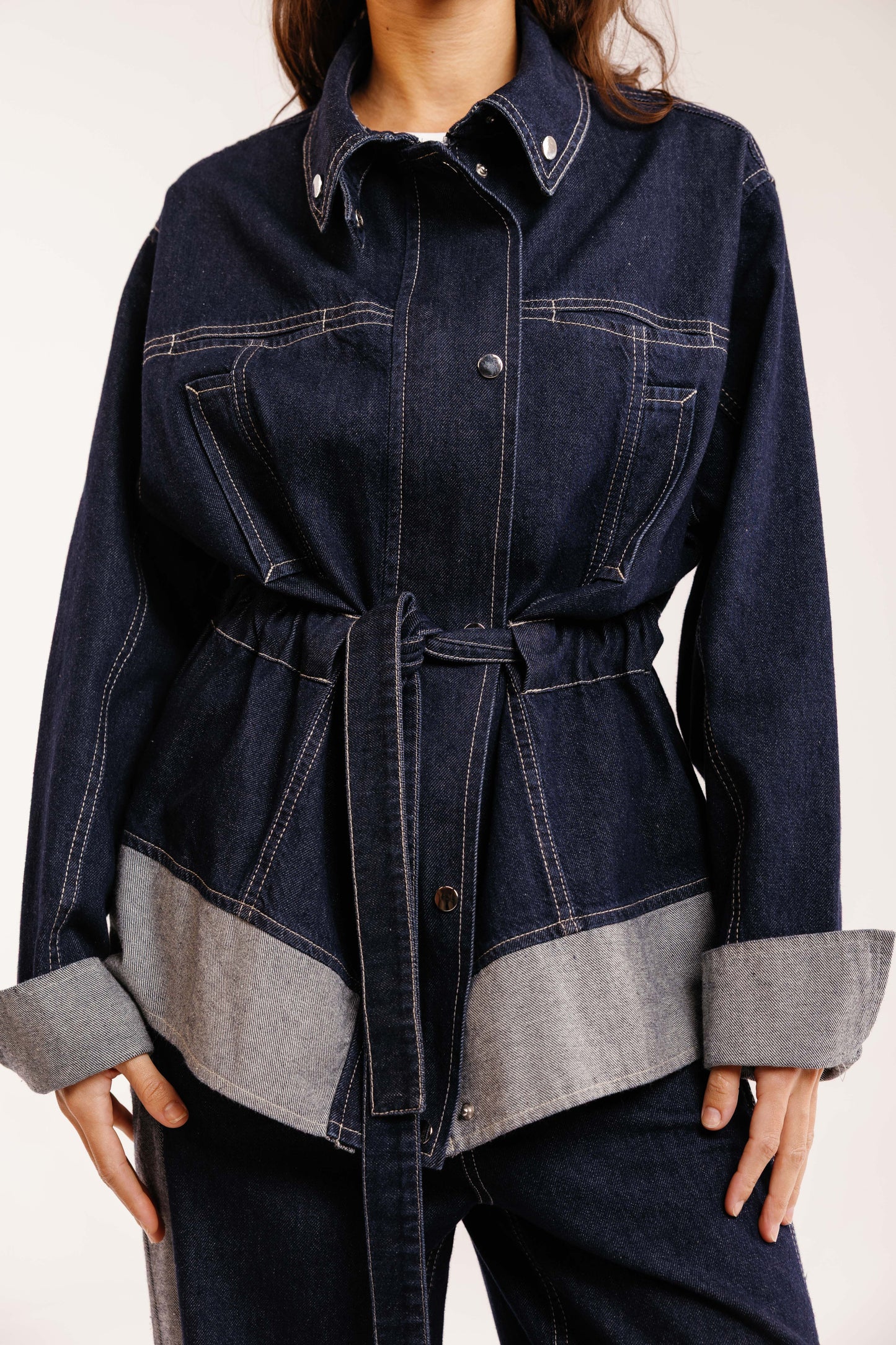 The Tow-Tone Denim Set