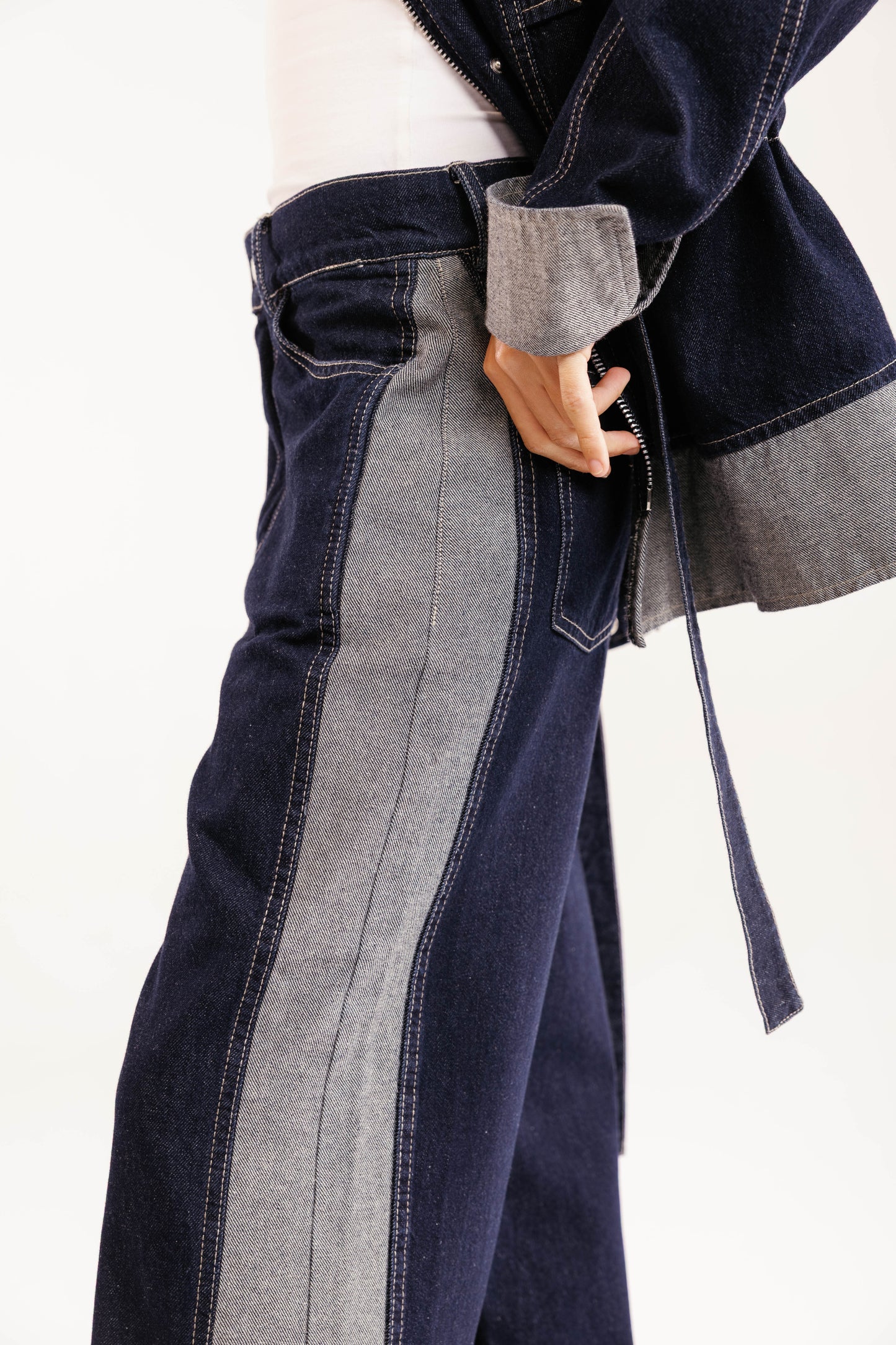 The Tow-Tone Denim Set