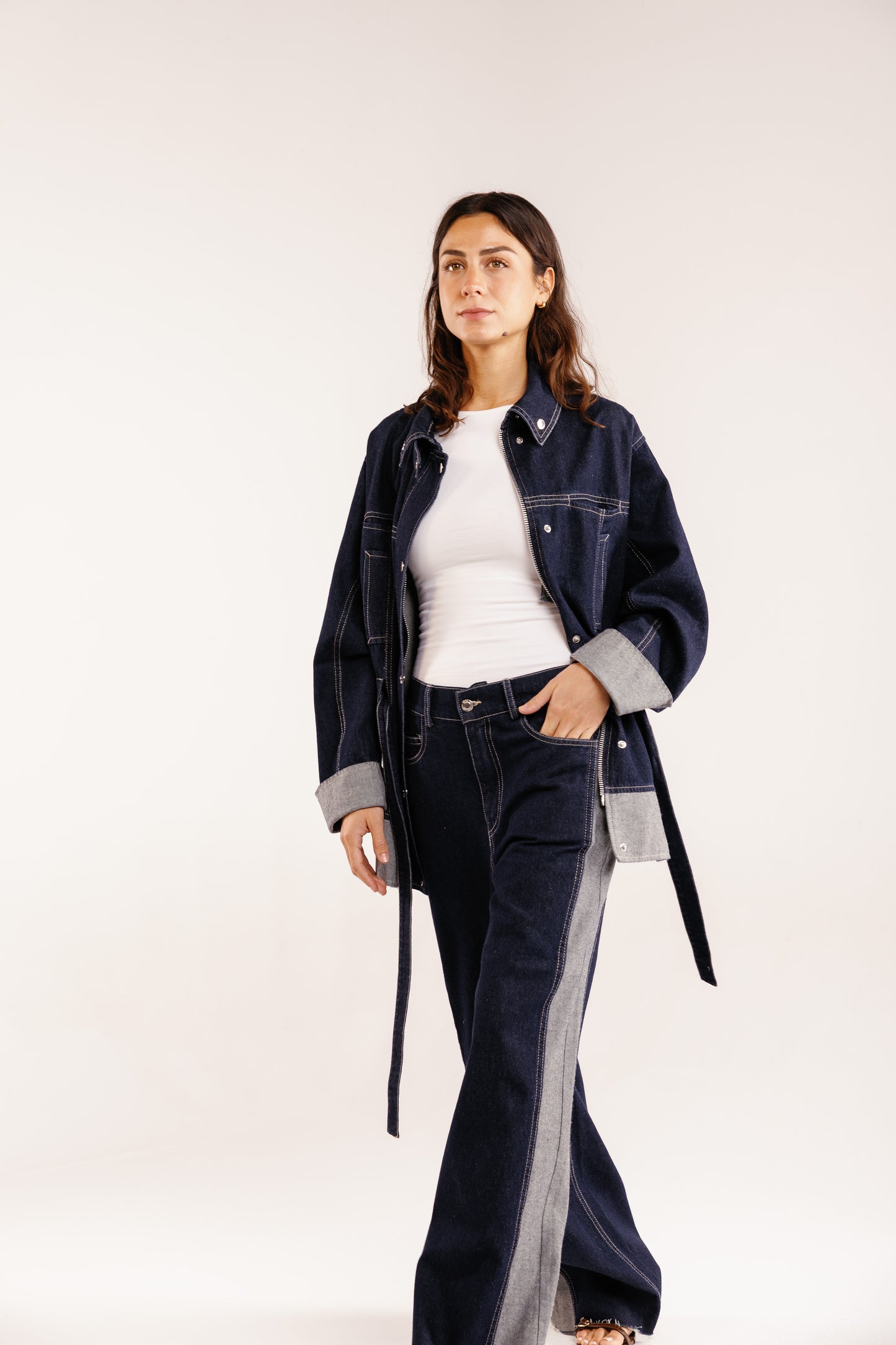 The Tow-Tone Denim Set