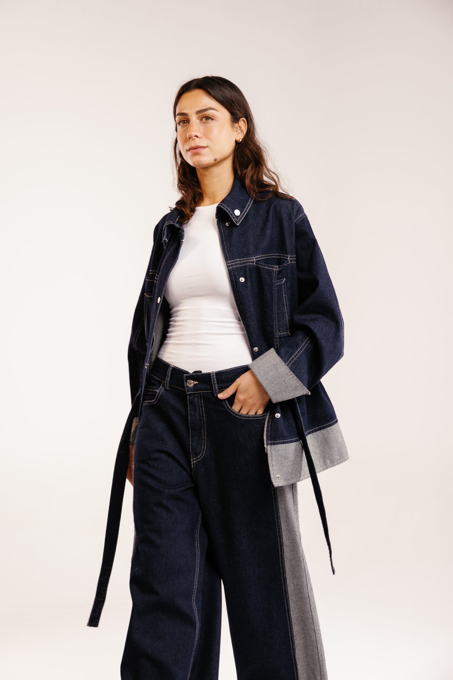 The Tow-Tone Denim Set