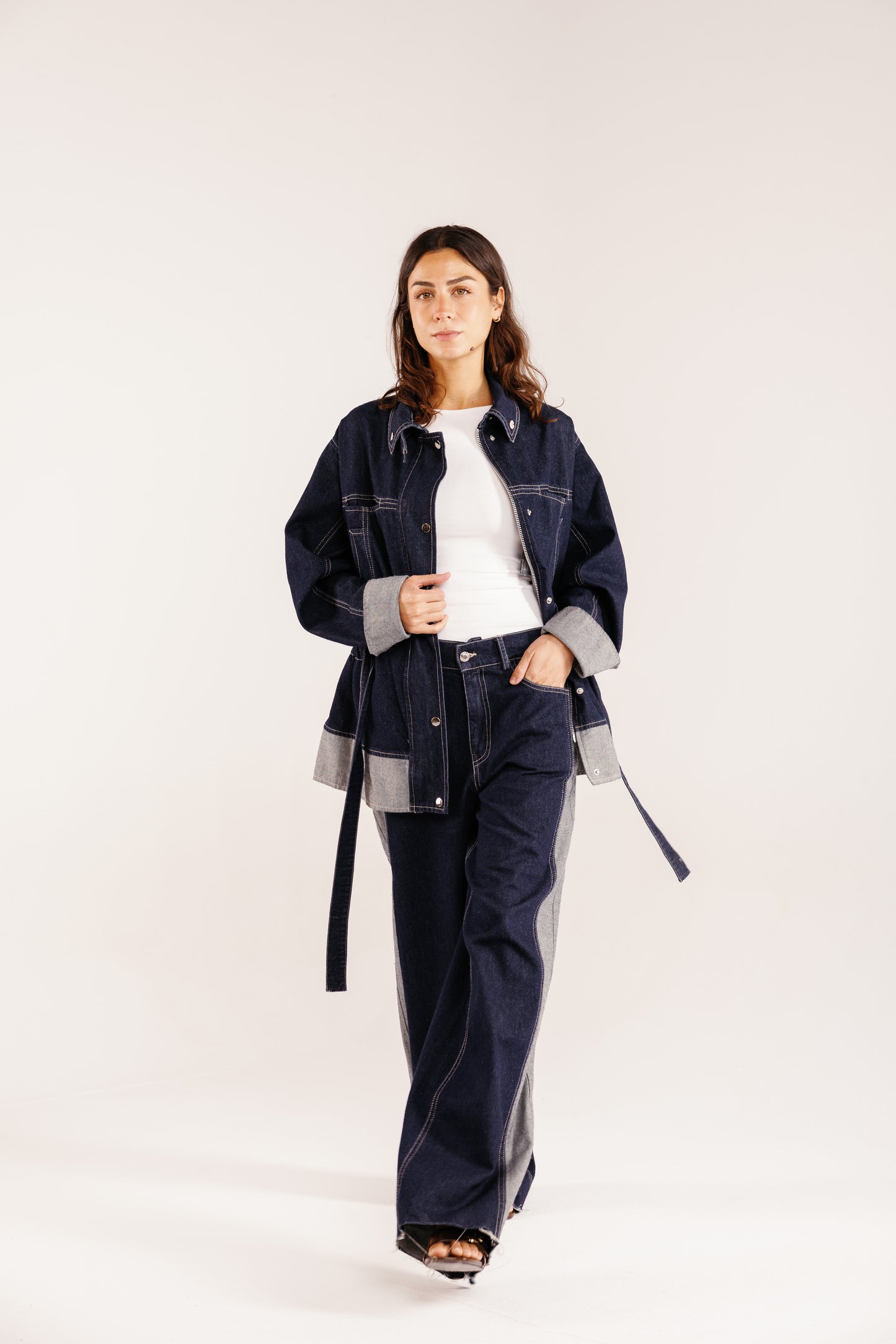 The Tow-Tone Denim Set