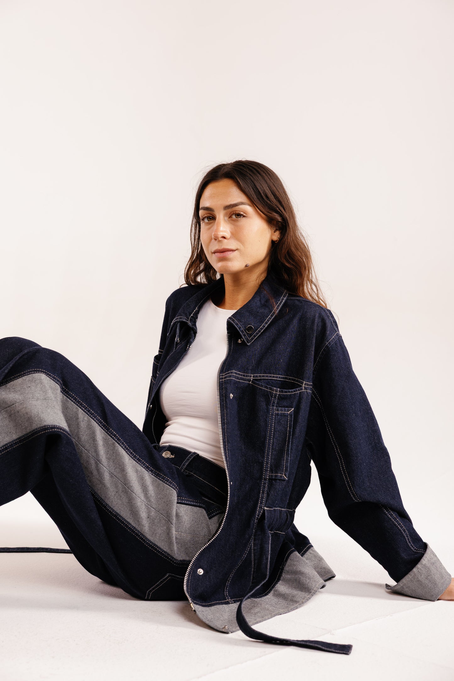 The Tow-Tone Denim Set