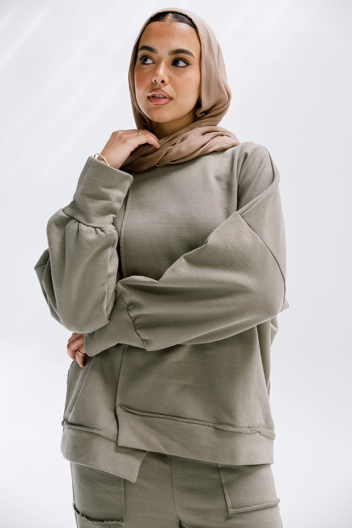 Fall Crewneck Set in Sage