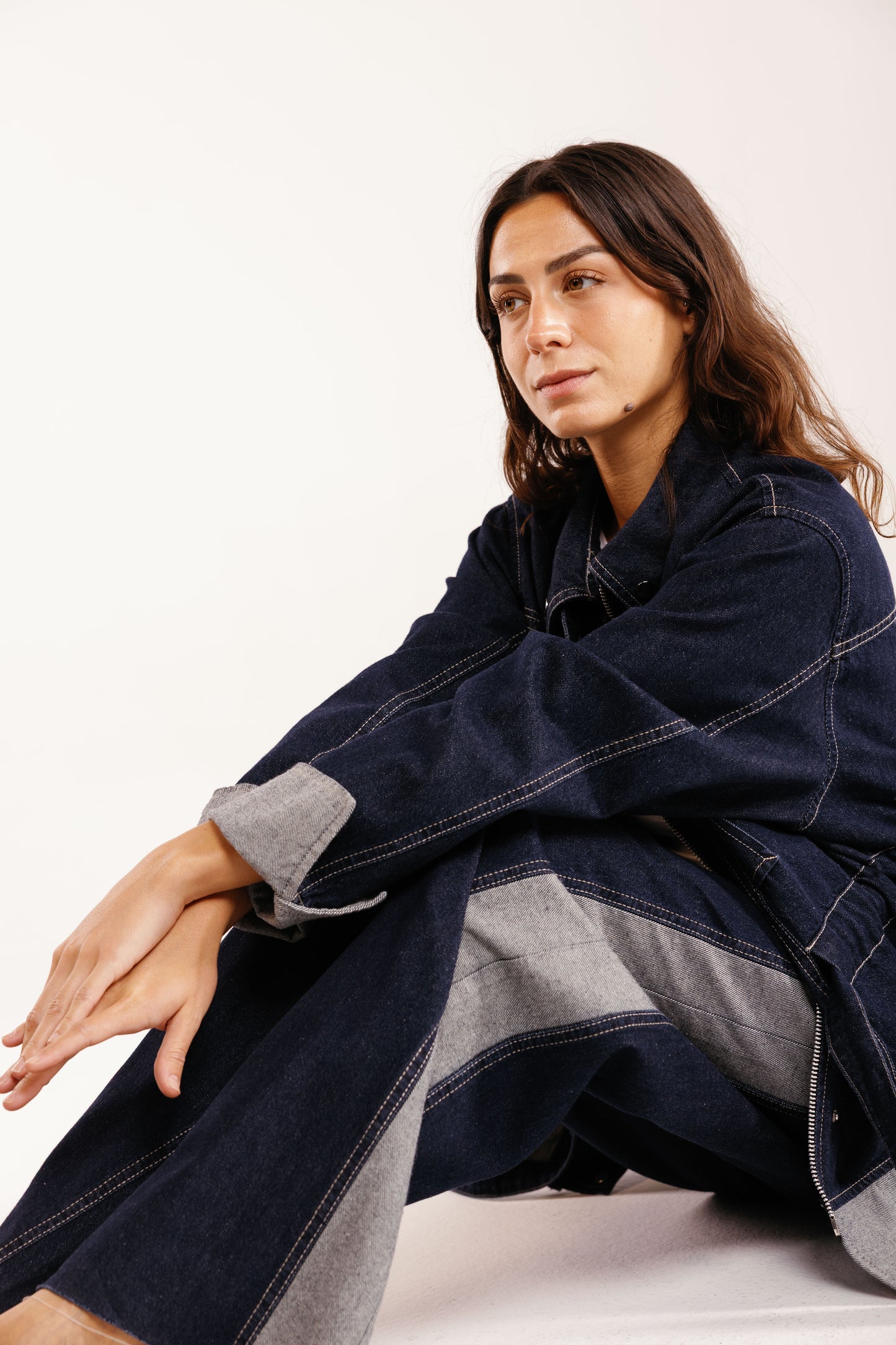 The Tow-Tone Denim Set