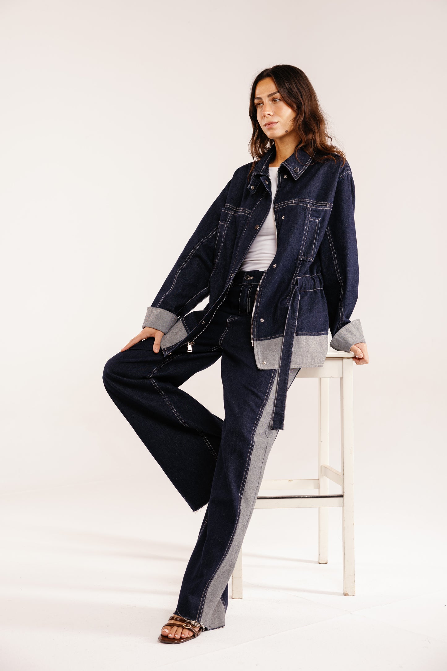 The Tow-Tone Denim Set