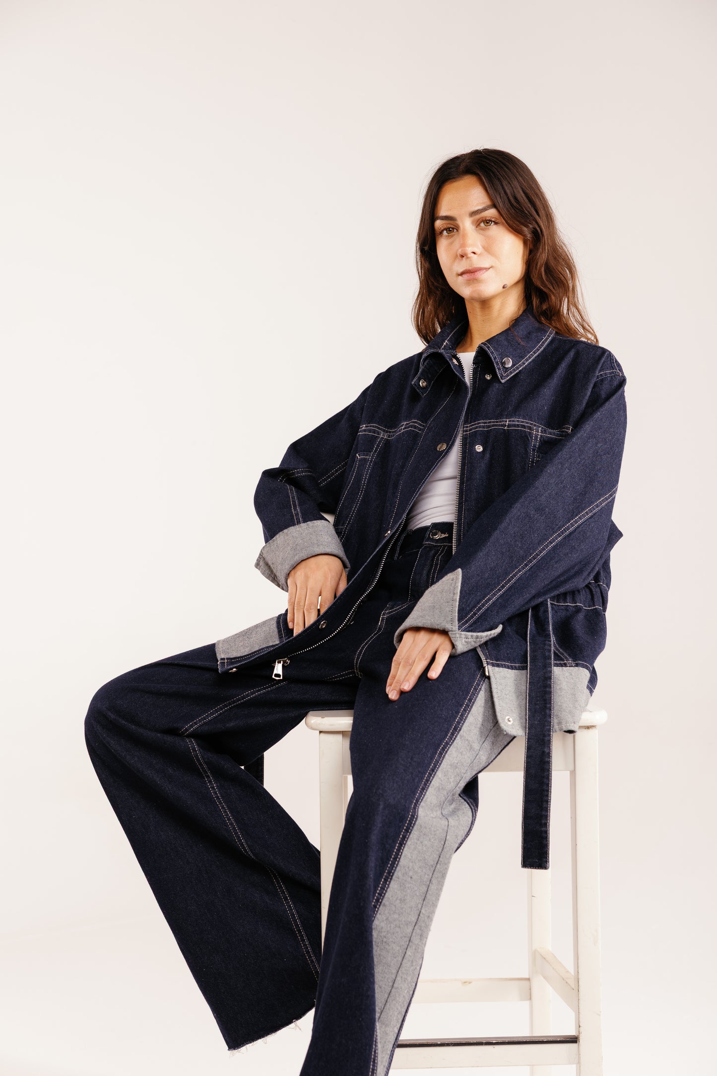 The Tow-Tone Denim Set