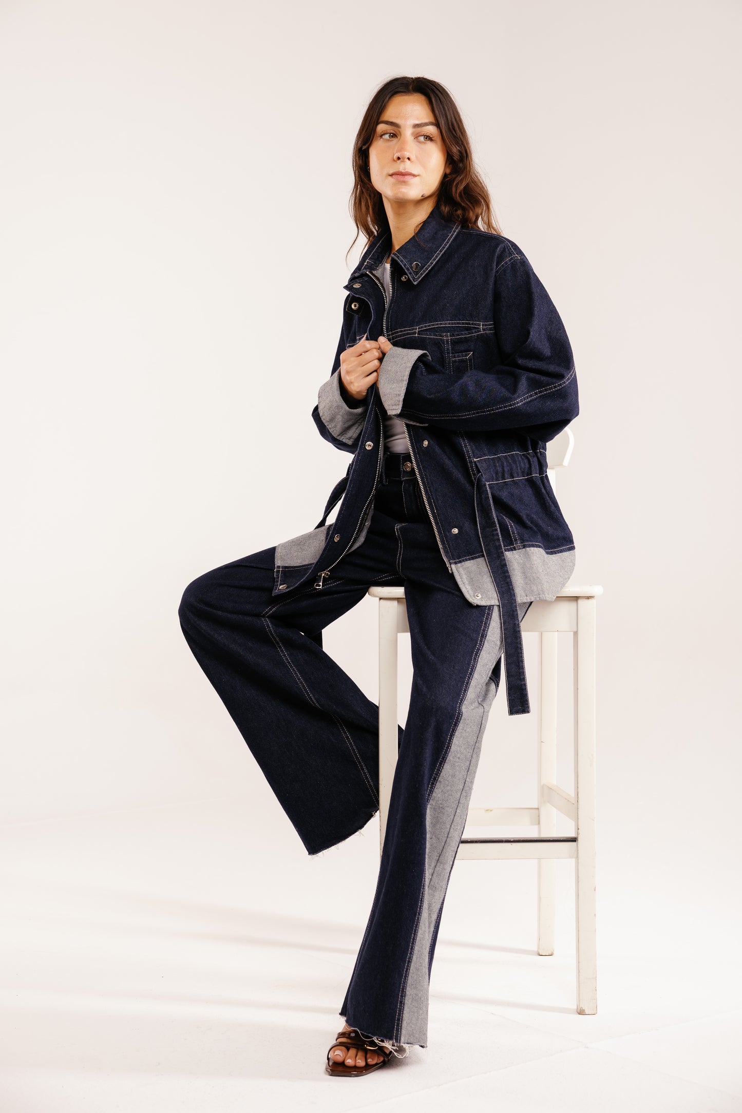 The Tow-Tone Denim Set