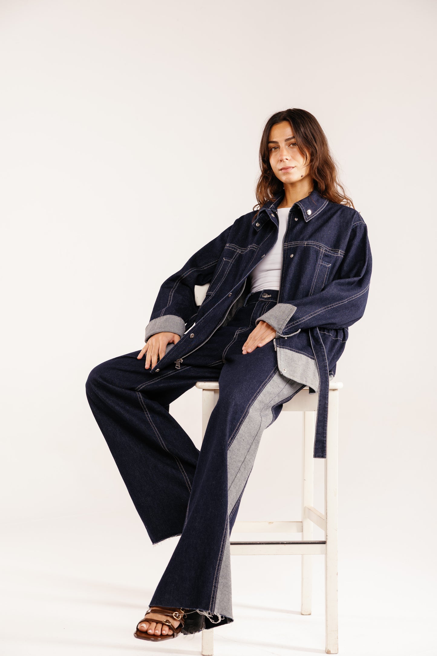 The Tow-Tone Denim Set