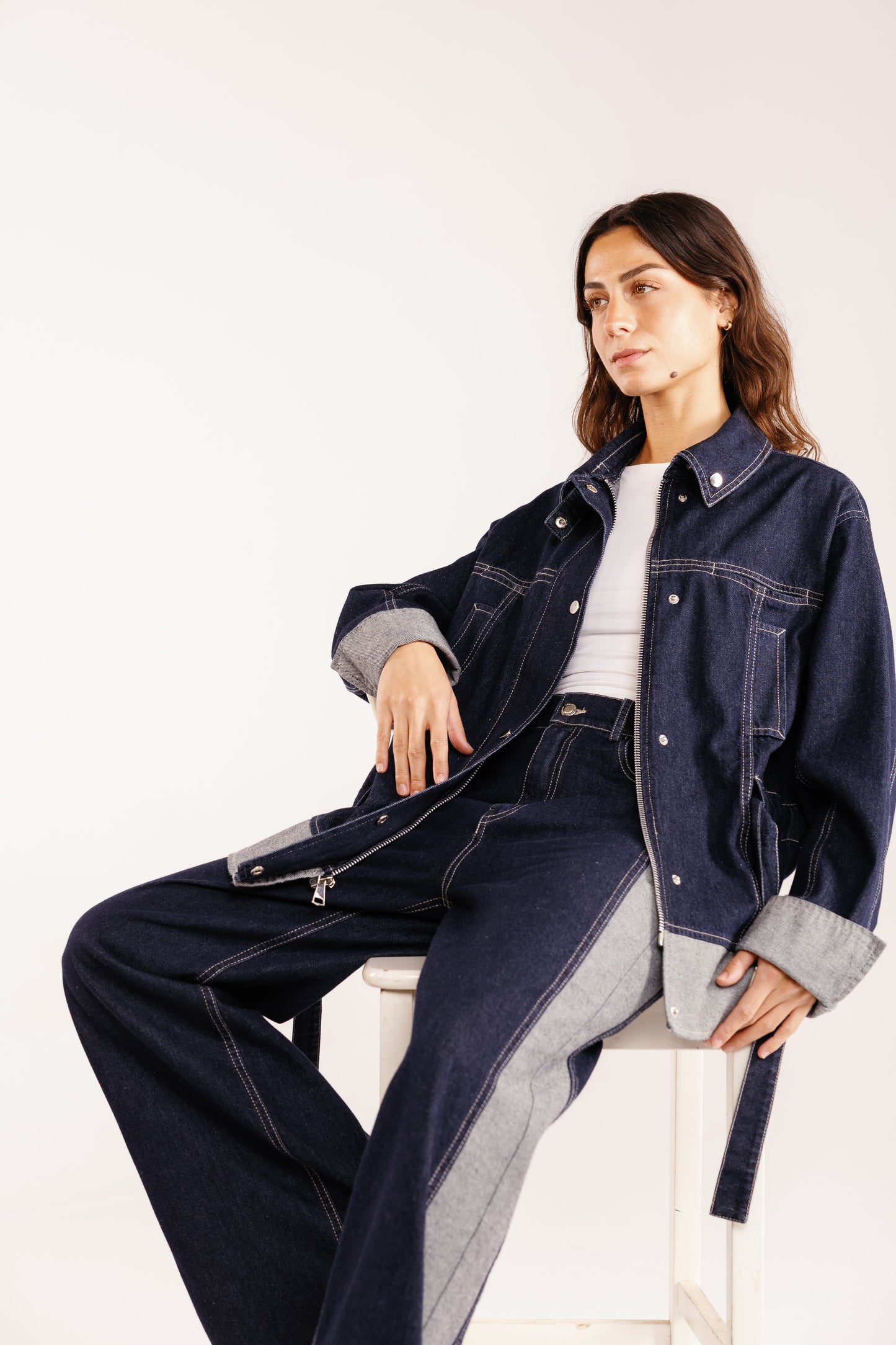 The Tow-Tone Denim Set