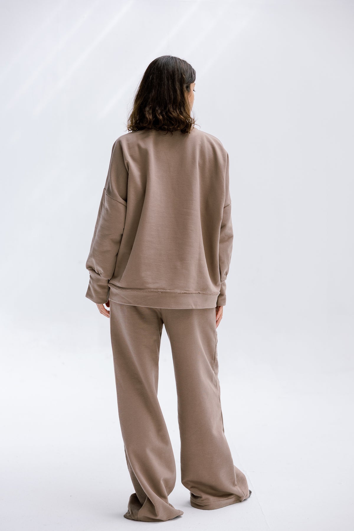 Fall Crewneck Set in Taupe