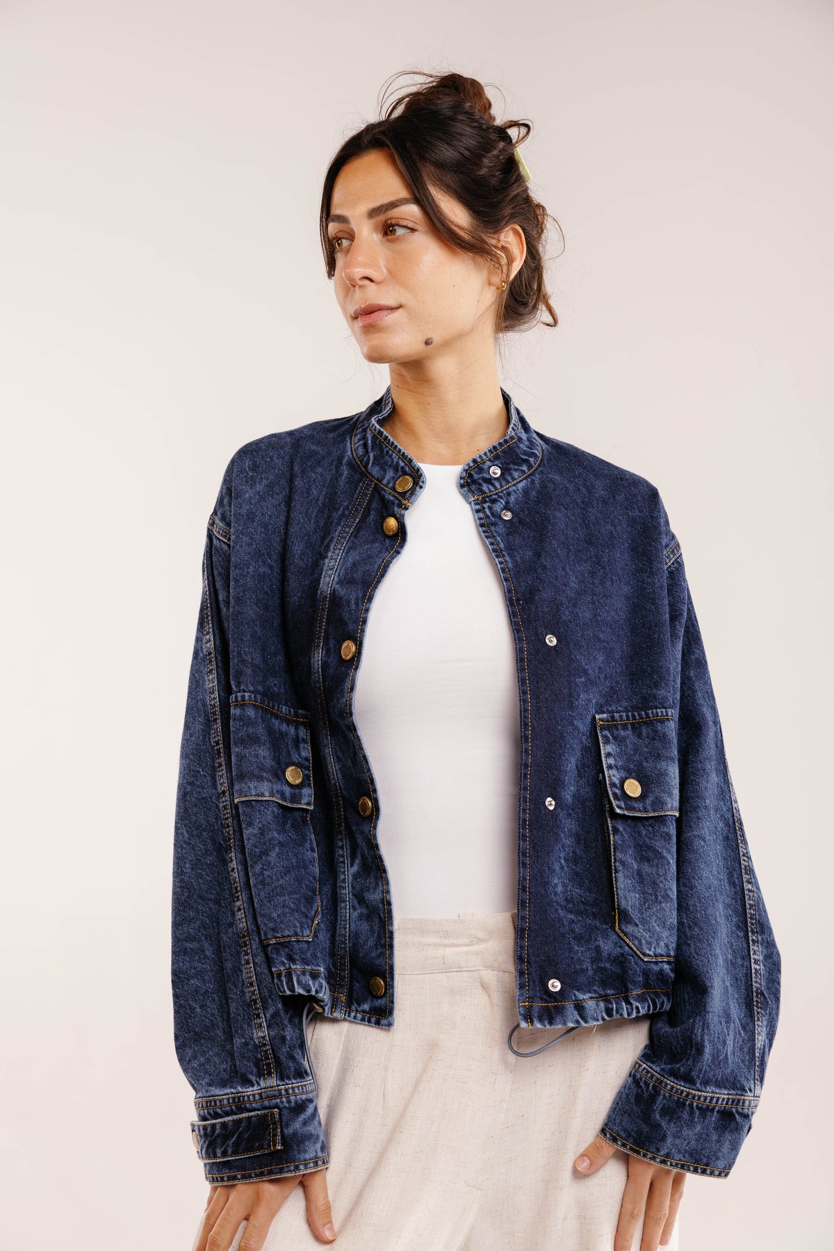 The Outline Crop Denim