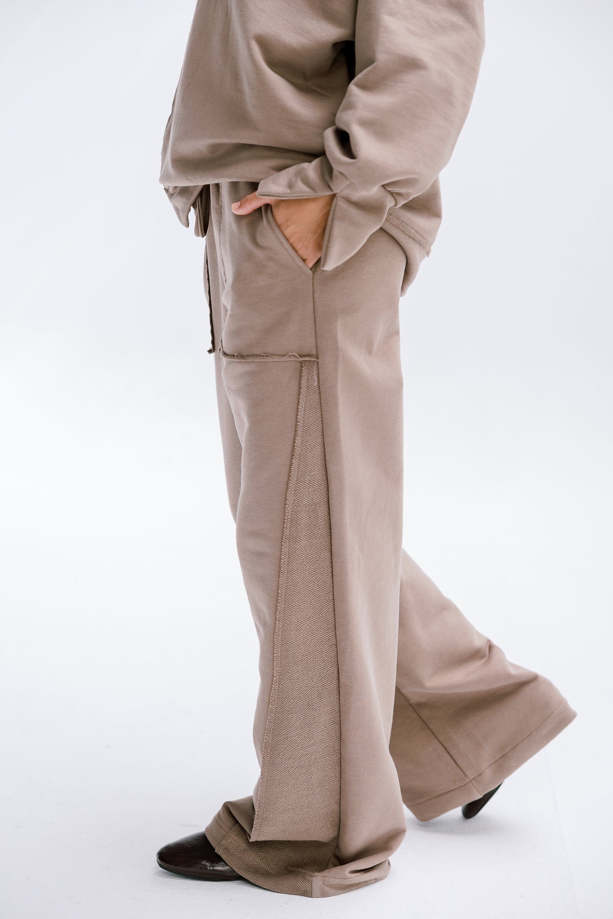 Fall Crewneck Set in Taupe