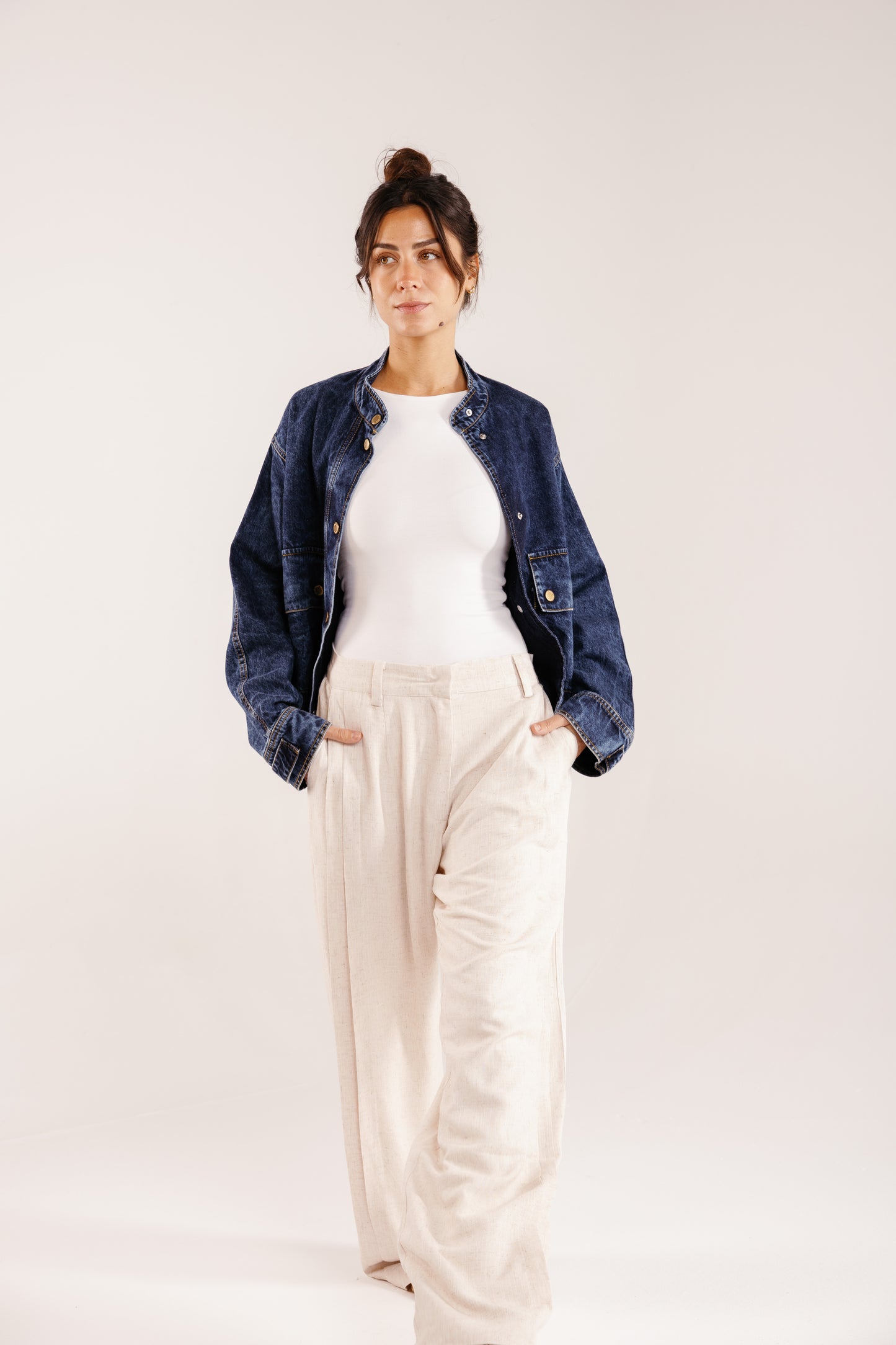 Drift Linen Pants in Beige