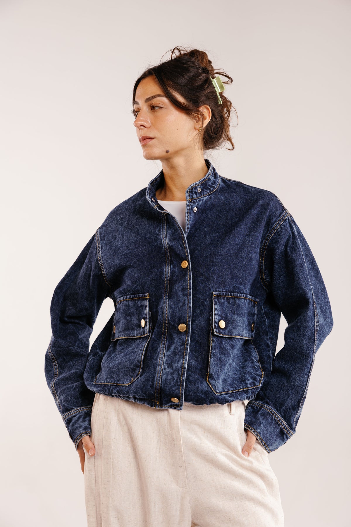The Outline Crop Denim