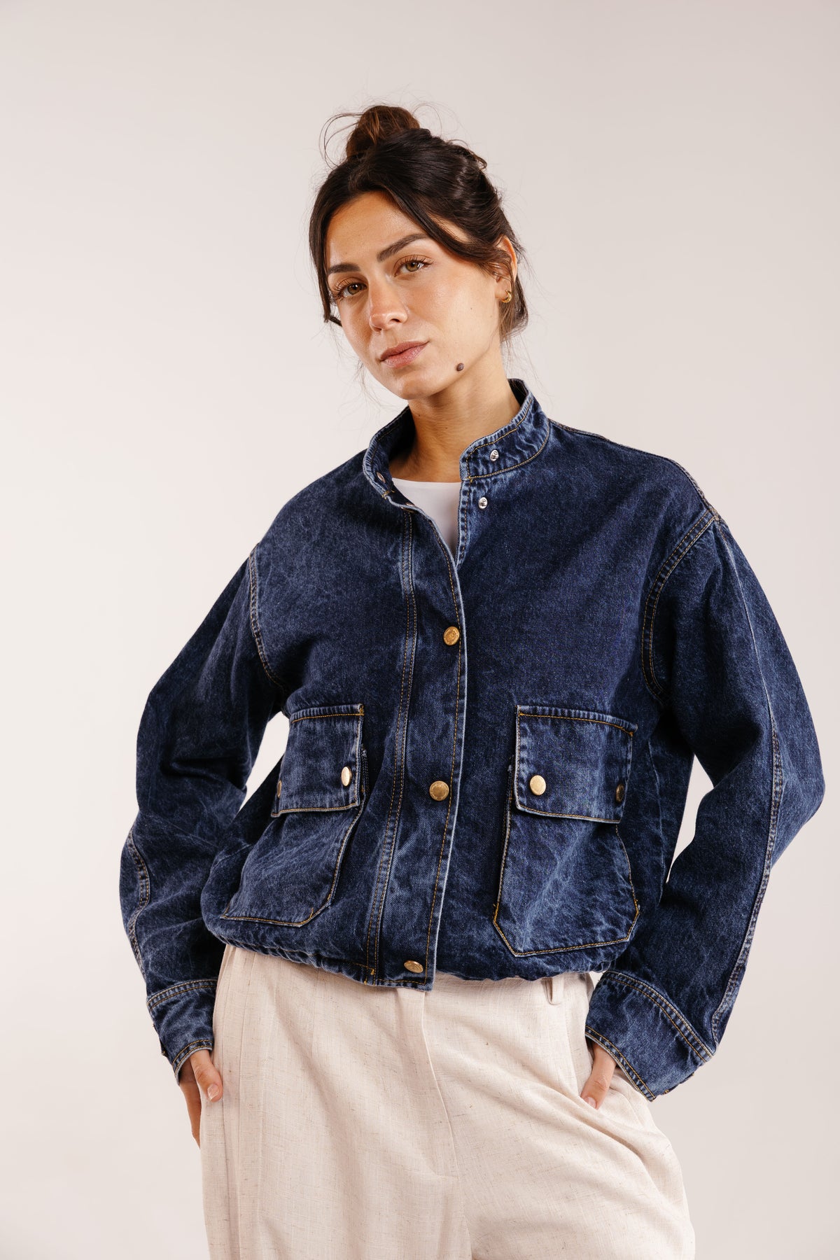 The Outline Crop Denim