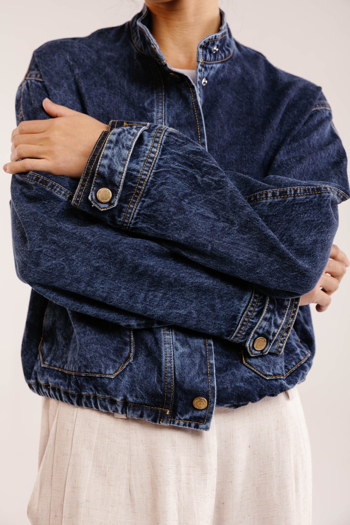 The Outline Crop Denim