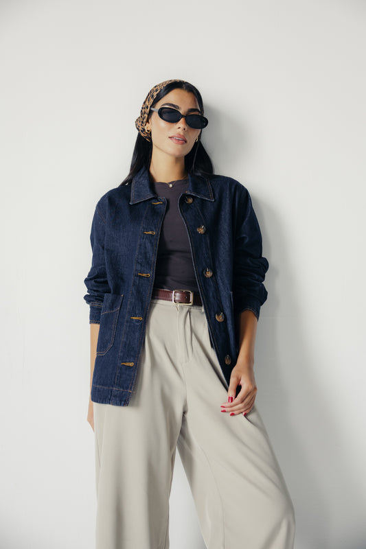 Falling Leaves Denim Jacket
