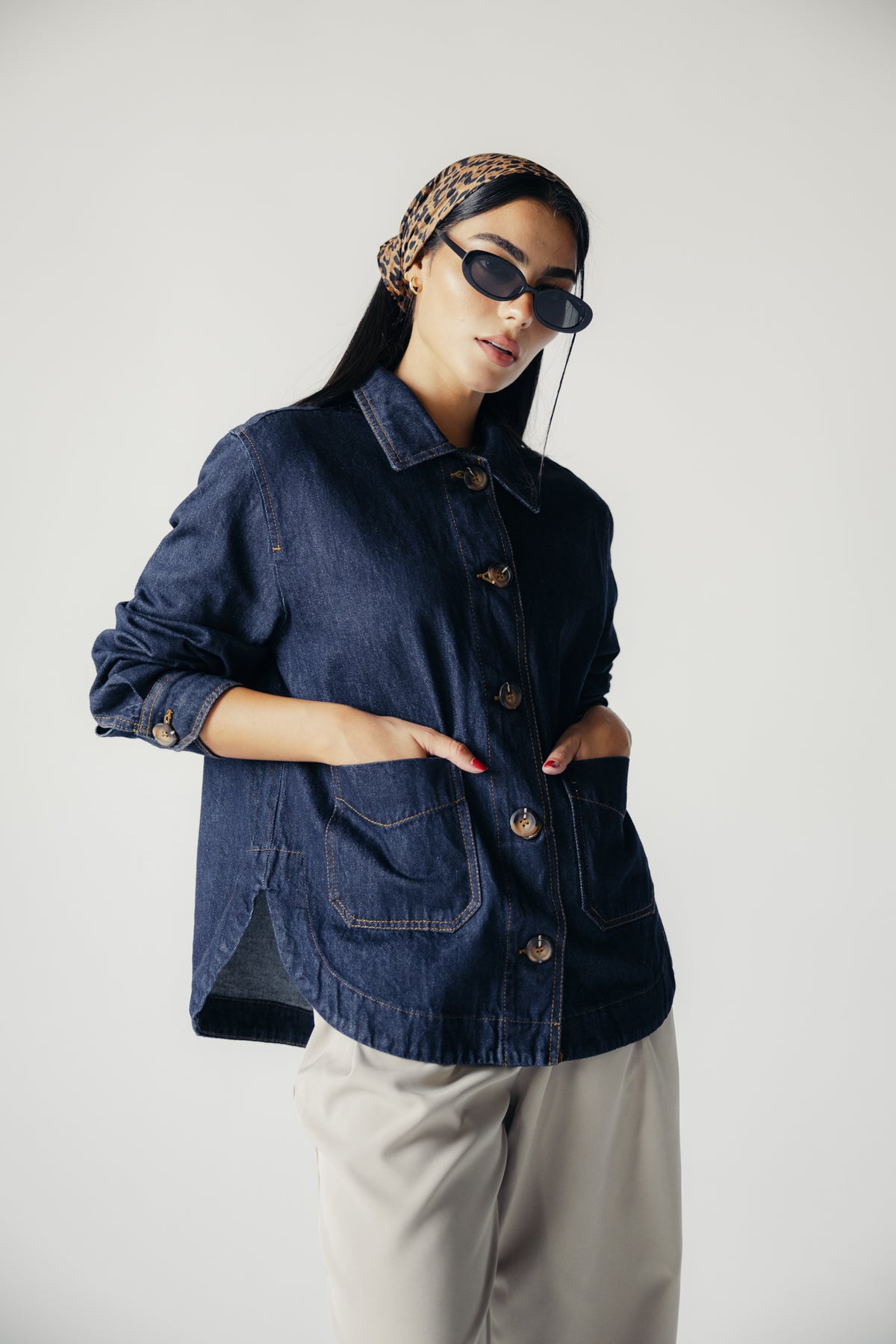 Falling Leaves Denim Jacket
