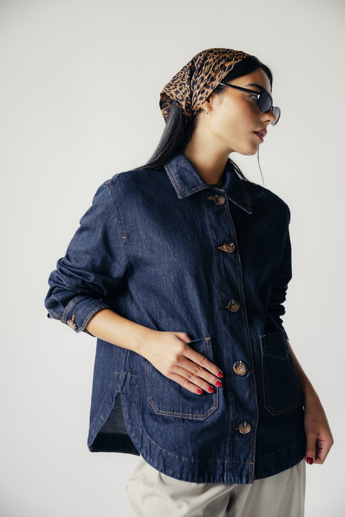 Falling Leaves Denim Jacket