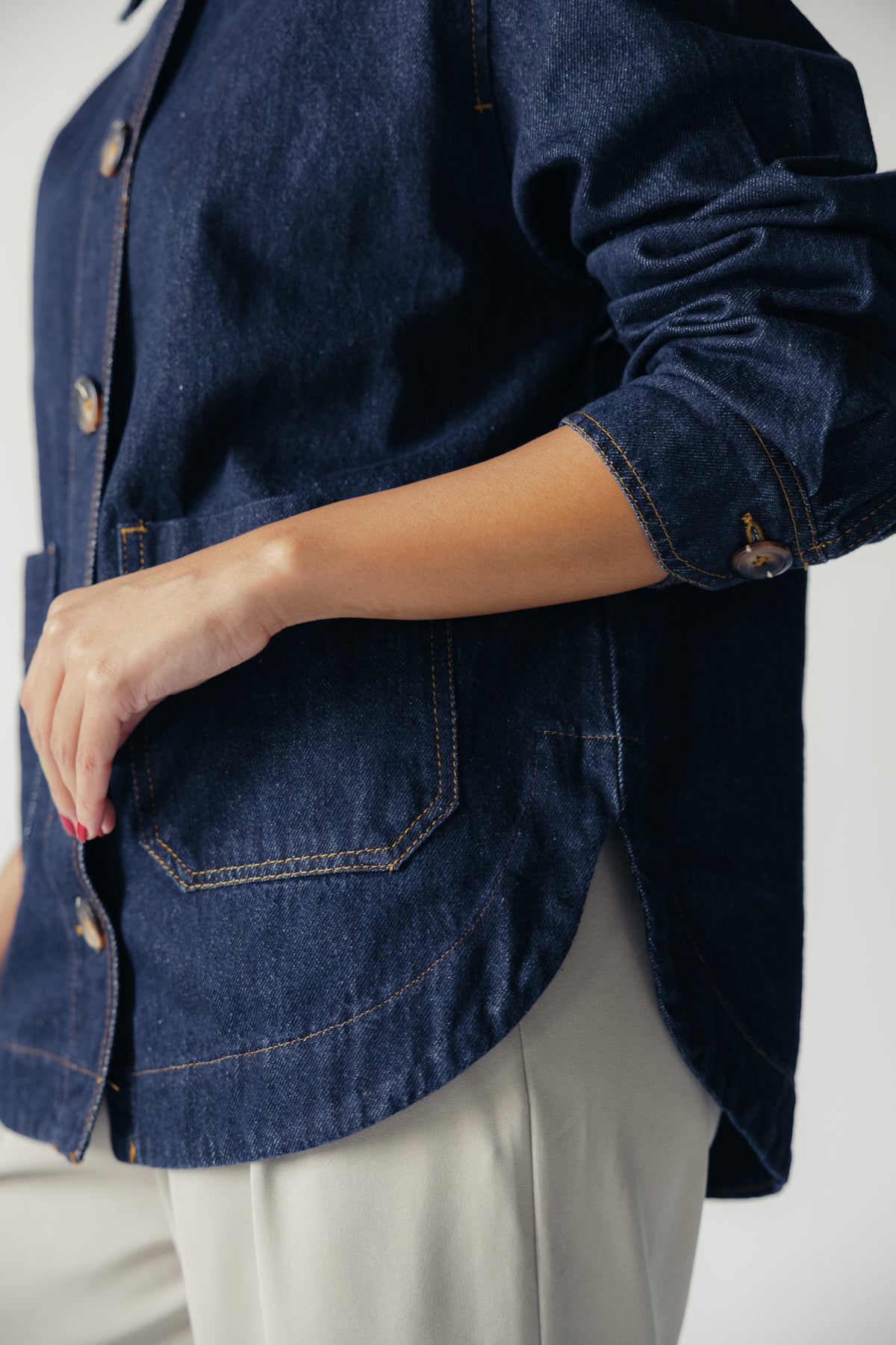 Falling Leaves Denim Jacket