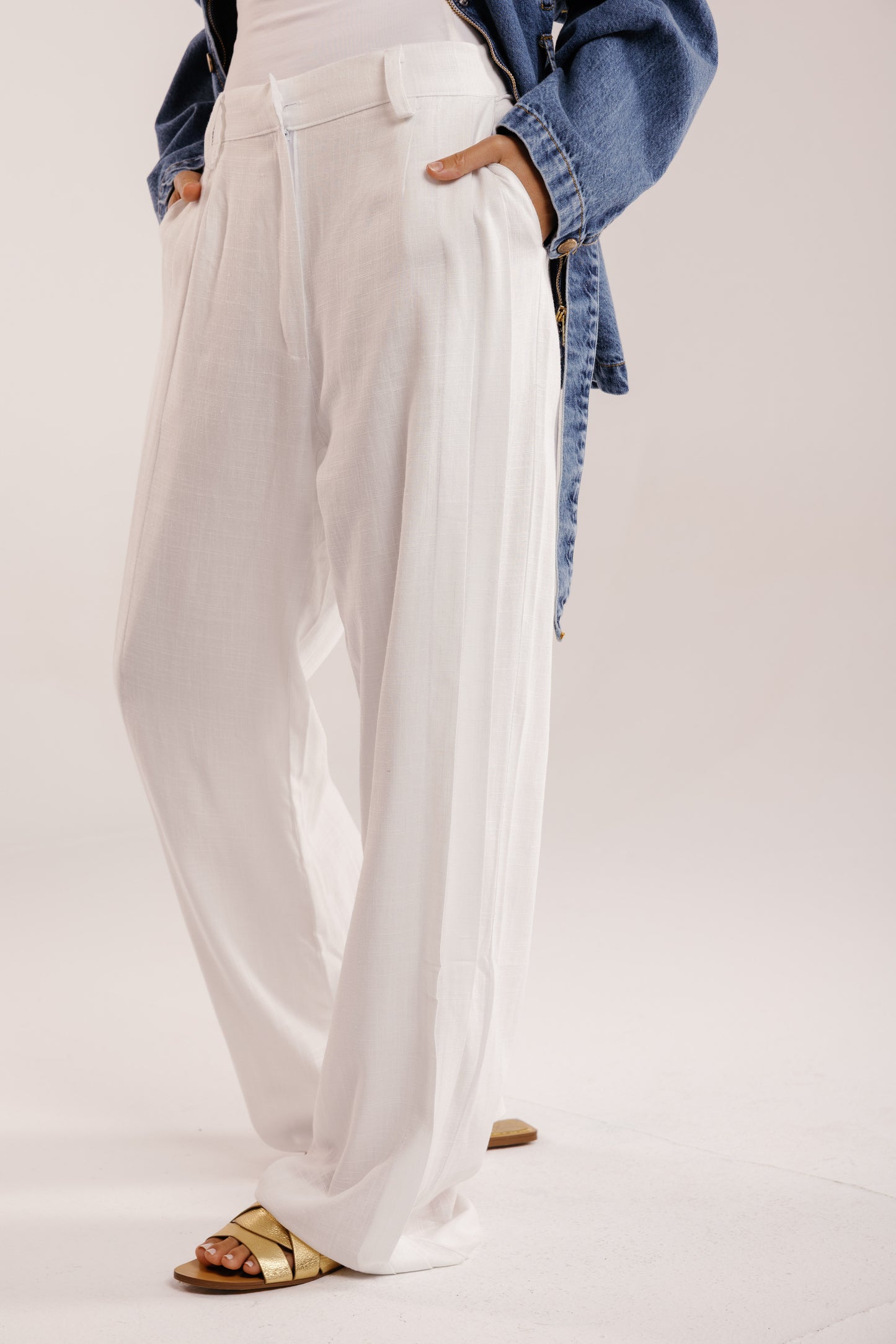 Drift Linen Pants in White