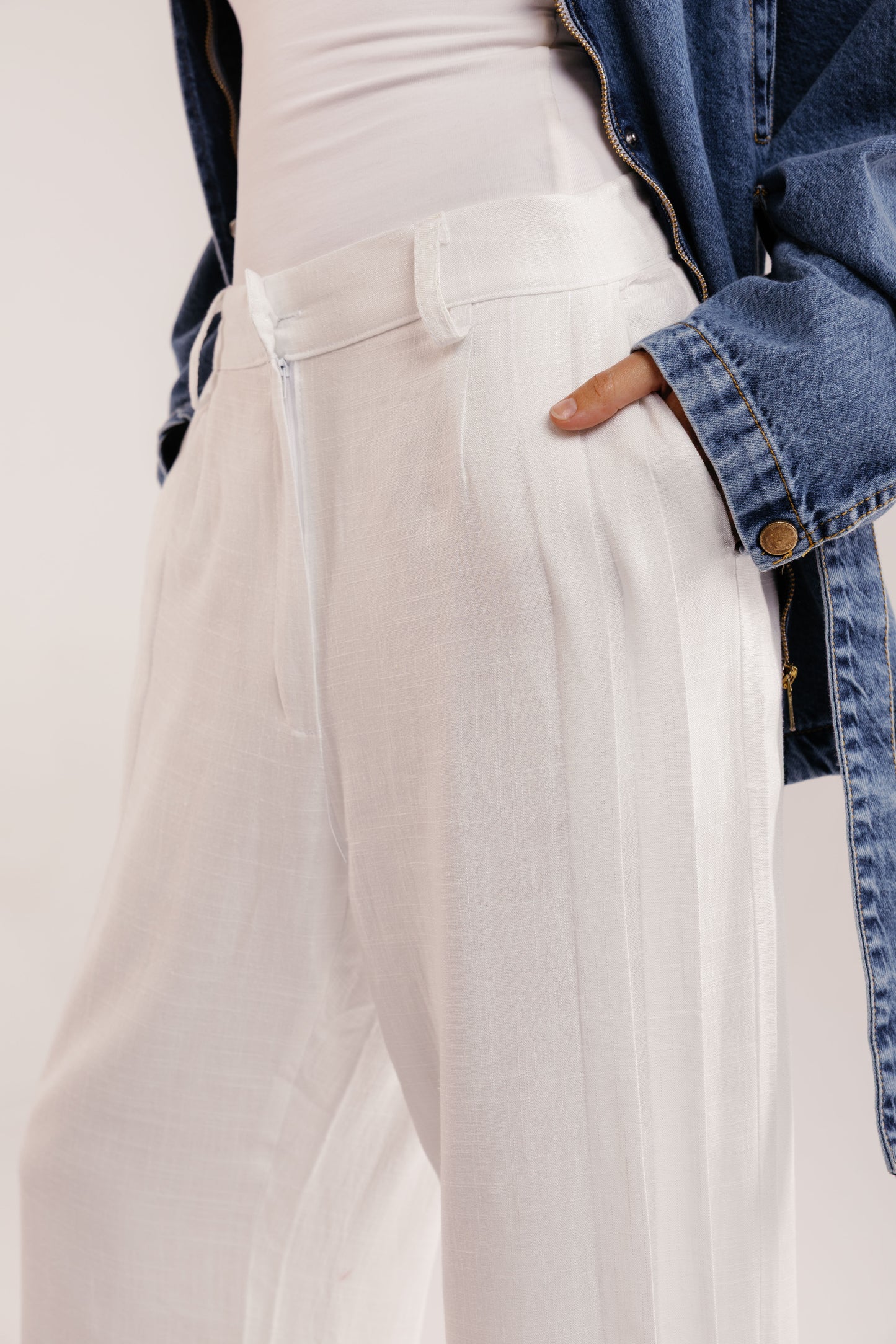 Drift Linen Pants in White