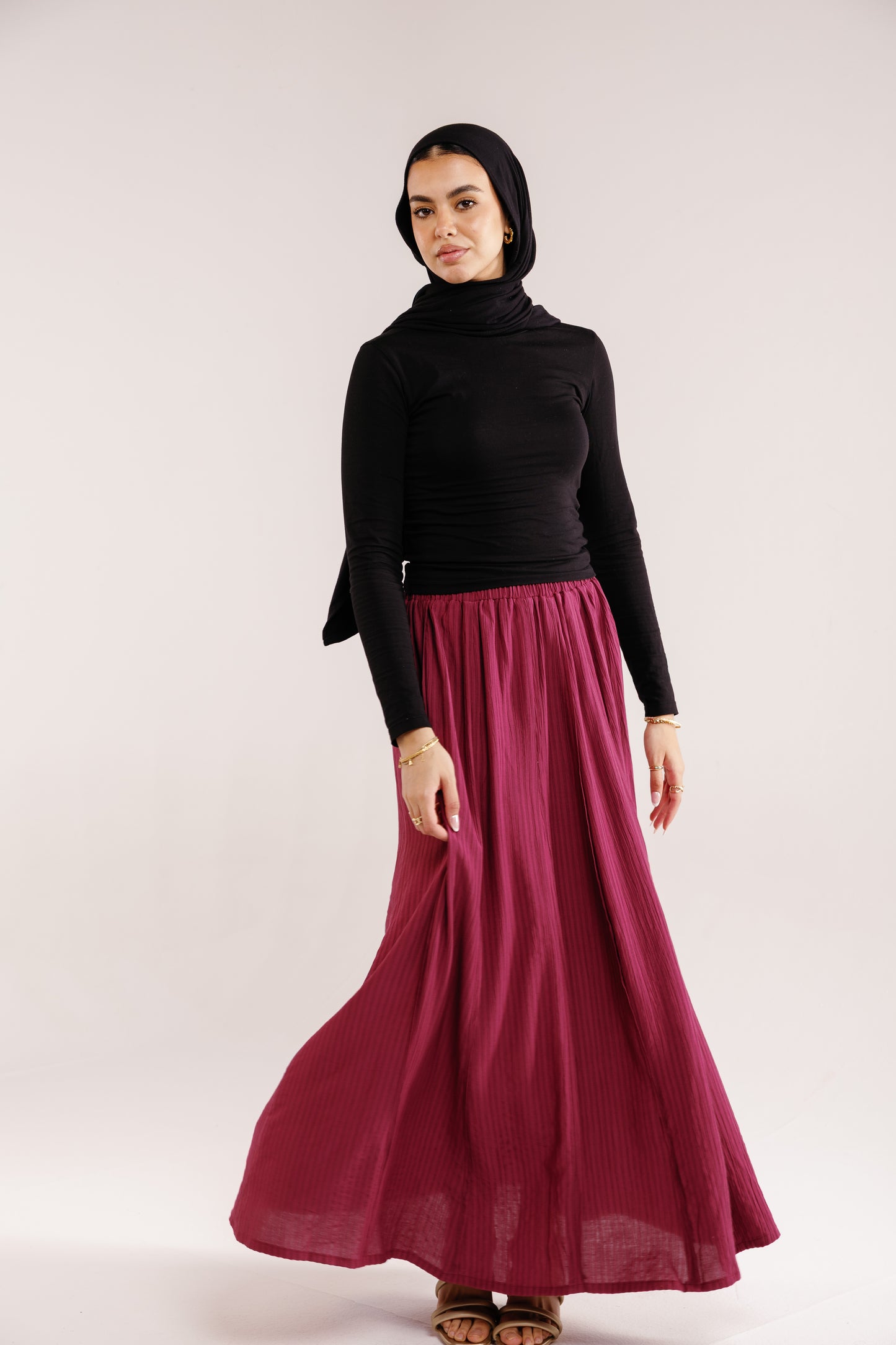 The Sway Skirt in Ruby