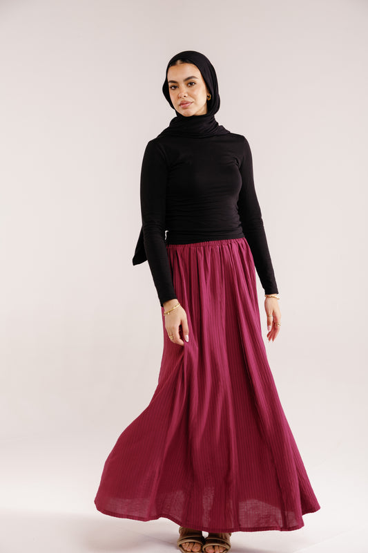 The Sway Skirt in Ruby
