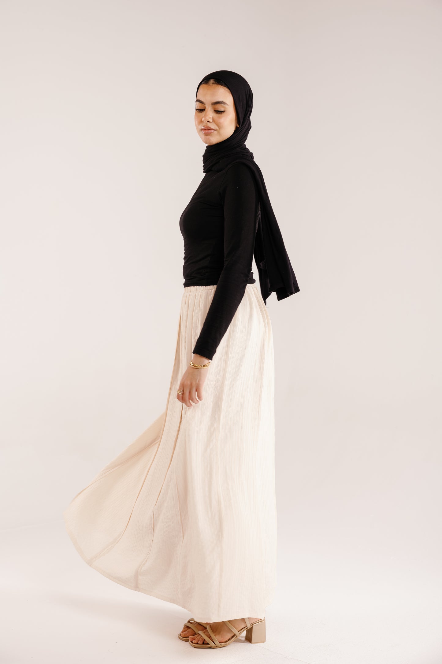 The Sway Skirt in Cream