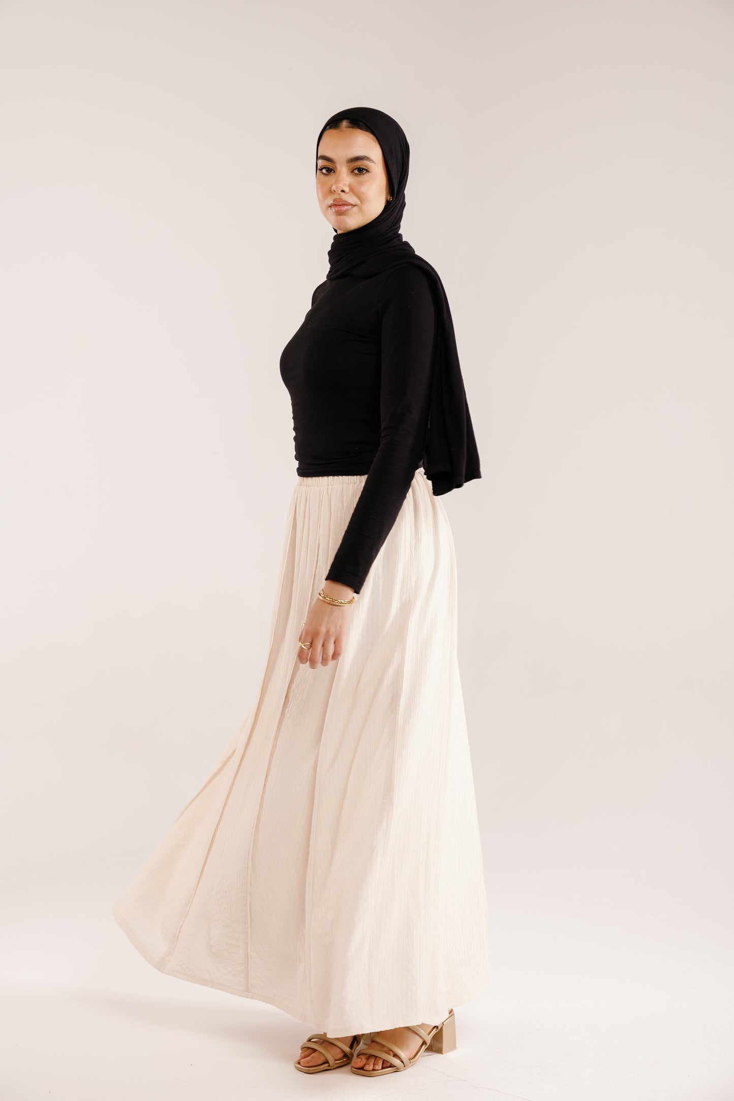 The Sway Skirt in Cream